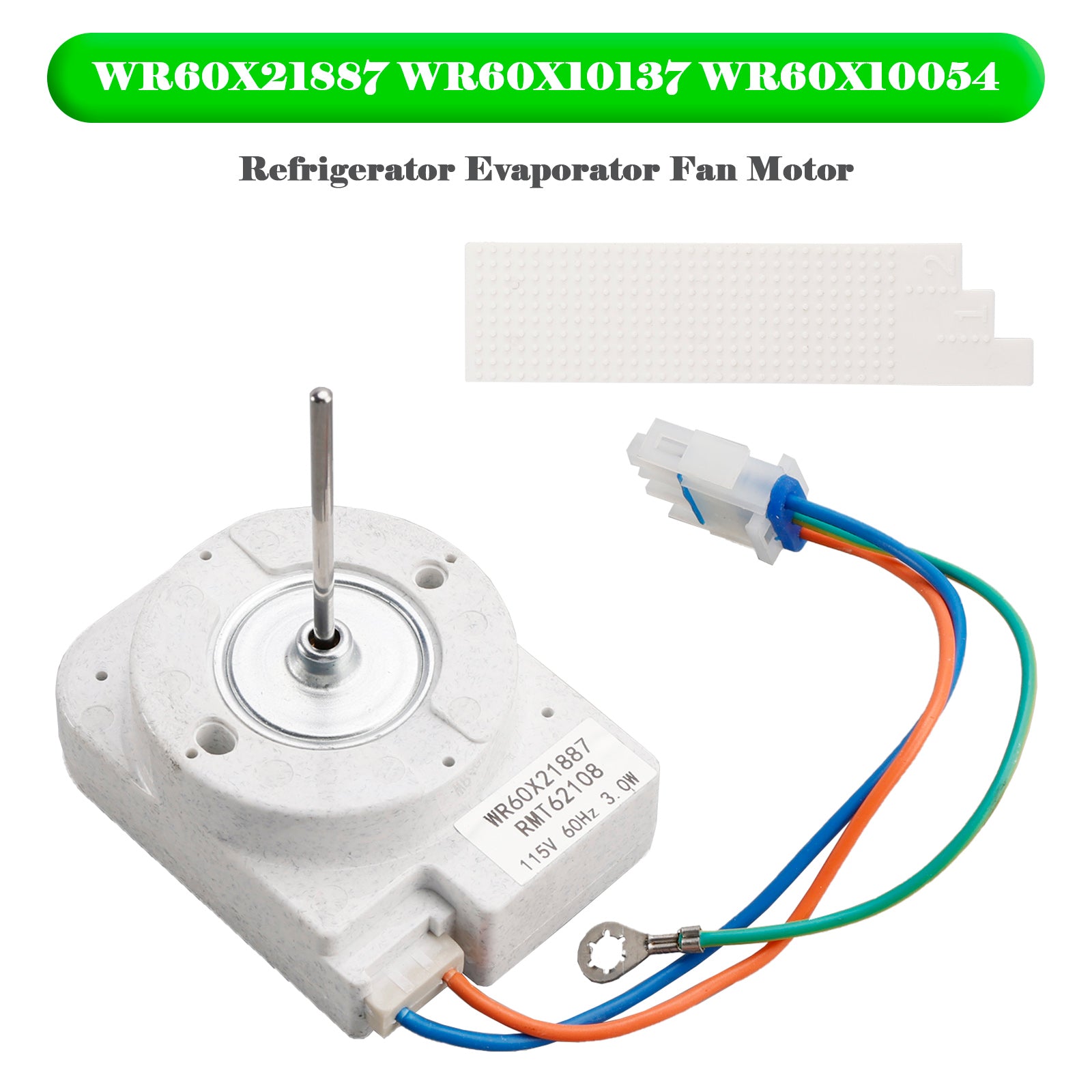 WR60X21887 Motor de ventilador do refrigerador para GE WR60X10137 WR60X10054