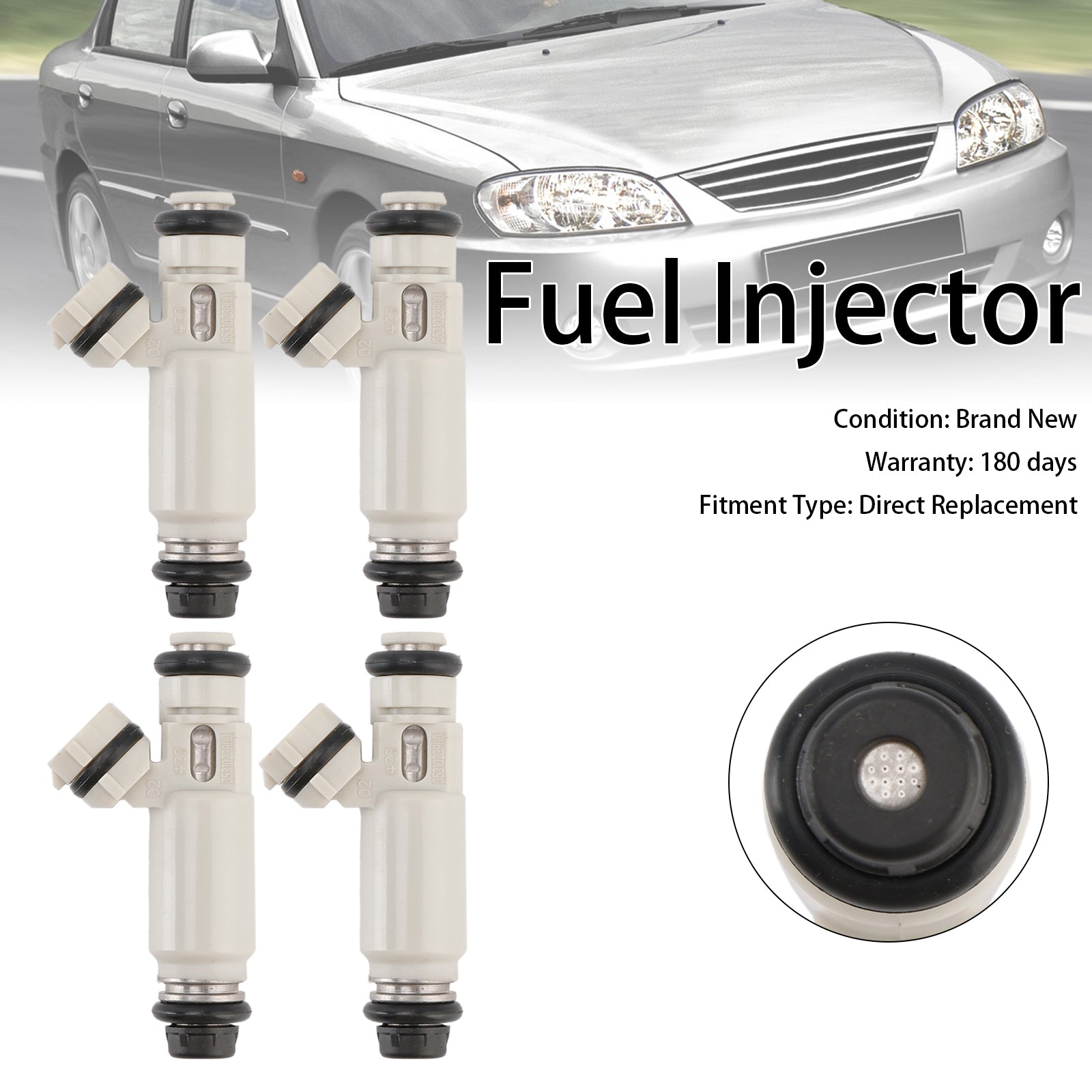 4PCS Fuel Injector 35310-23900 Fit Kia Spectra 2007-2009 Fit Elantra 2.0L