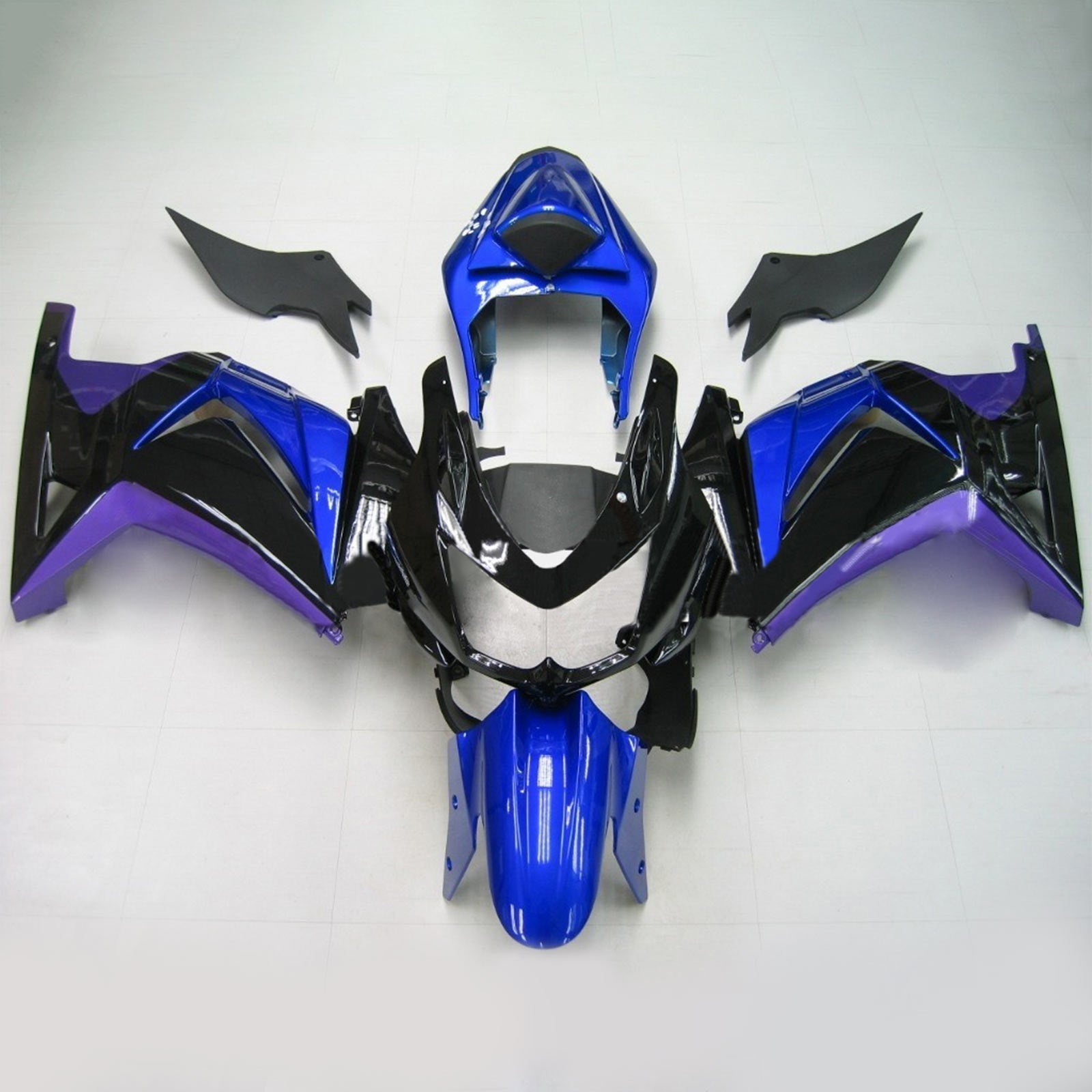 2008-2012 Kawasaki EX250/Ninja250 Kit de carenado de inyección Carrocería Plástico ABS