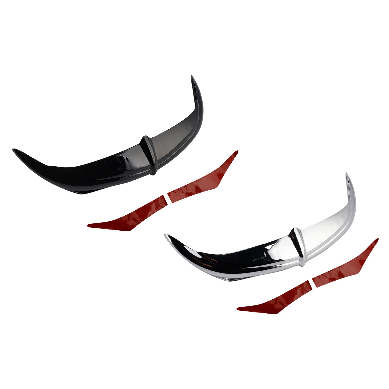 Bat Brow Batwing Fairing Accent Trim For Electra Street Glides Trikes 96-13