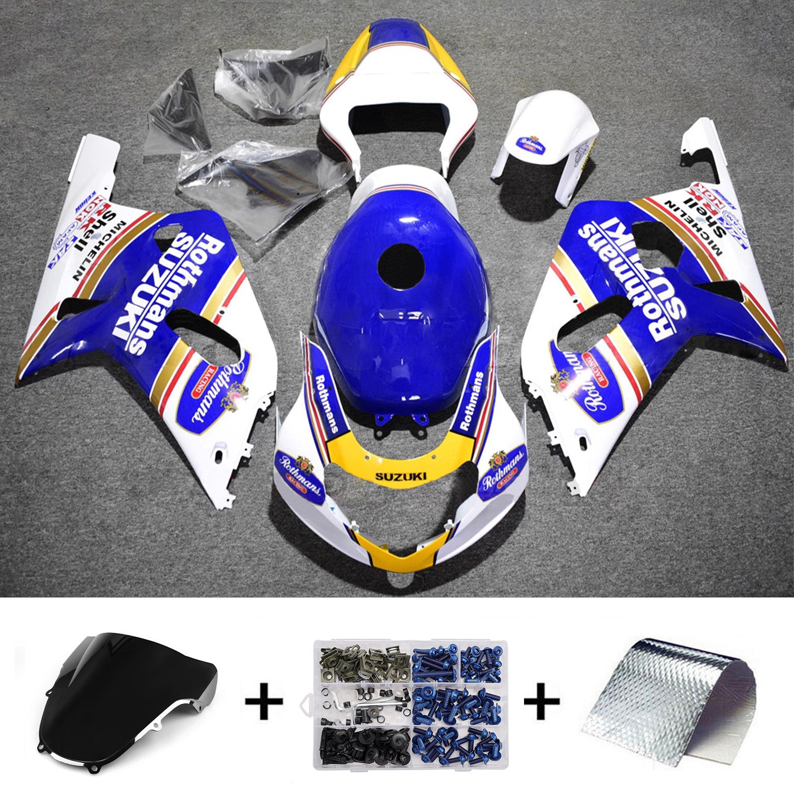 Injection Fairing Kit Bodywork For Suzuki GSXR600 2001-2003 GSXR750 2000-2003 K1
