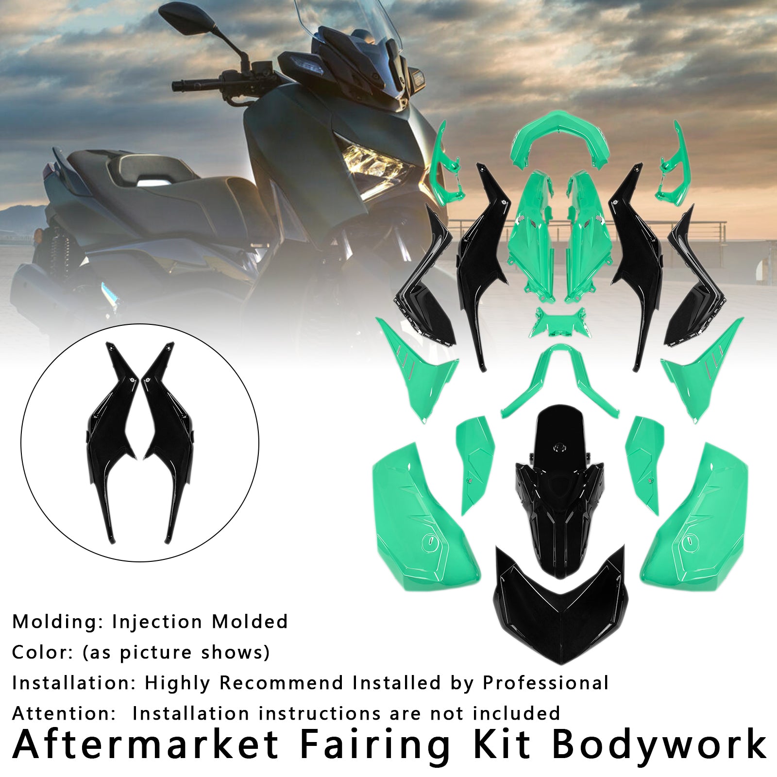 2023-2024 Yamaha X-Max 300 Xmax Injection Bodywork Fairring Kit