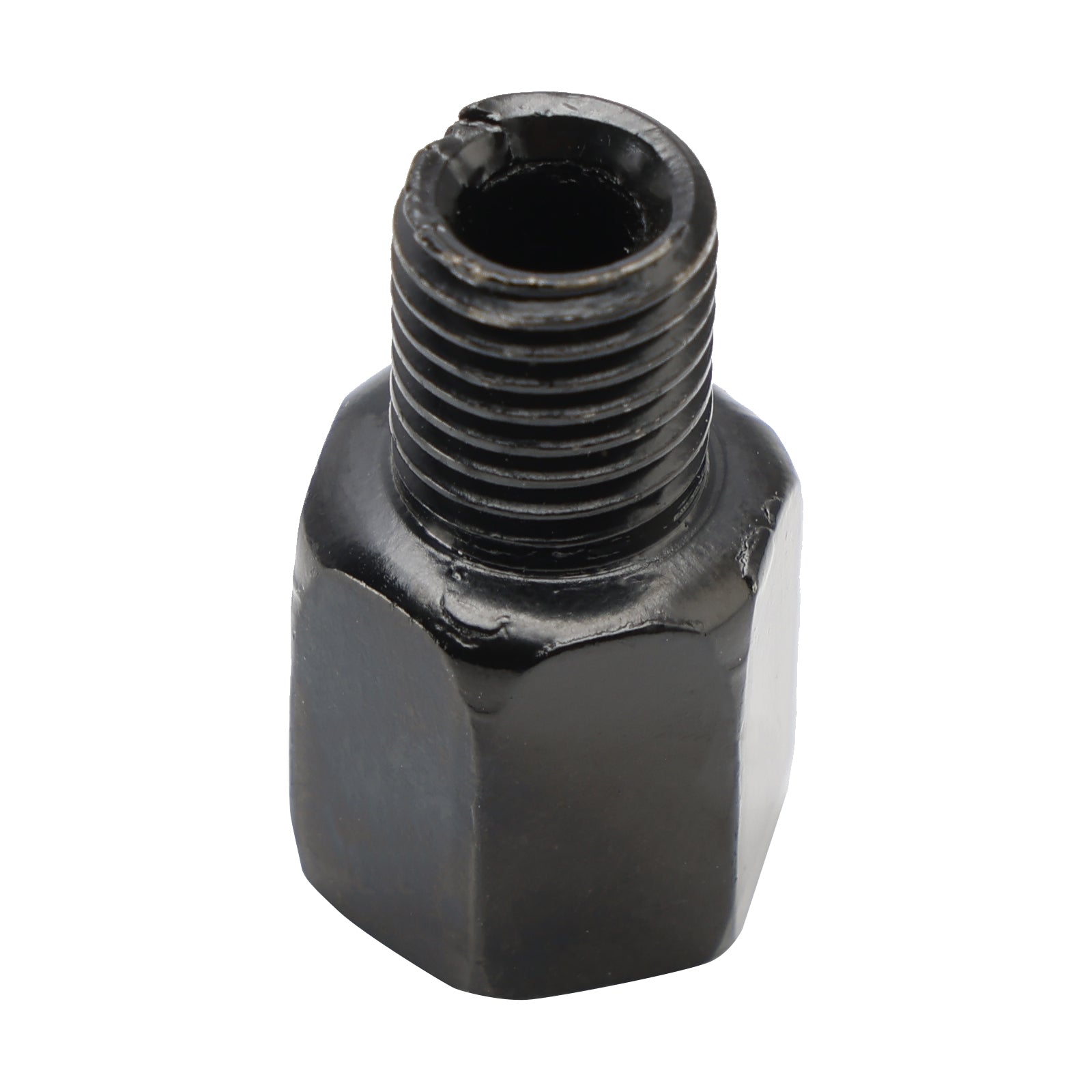 2 Univerzálne fit motocykle zrkadlové adaptéry 10 mm reverz na 10 mm štandard