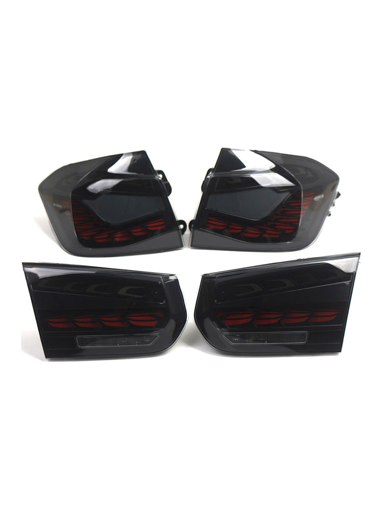 L&Zadné svetlá R s dymovými LED diódami pre BMW 3 F30 F80 M3 2013-2018