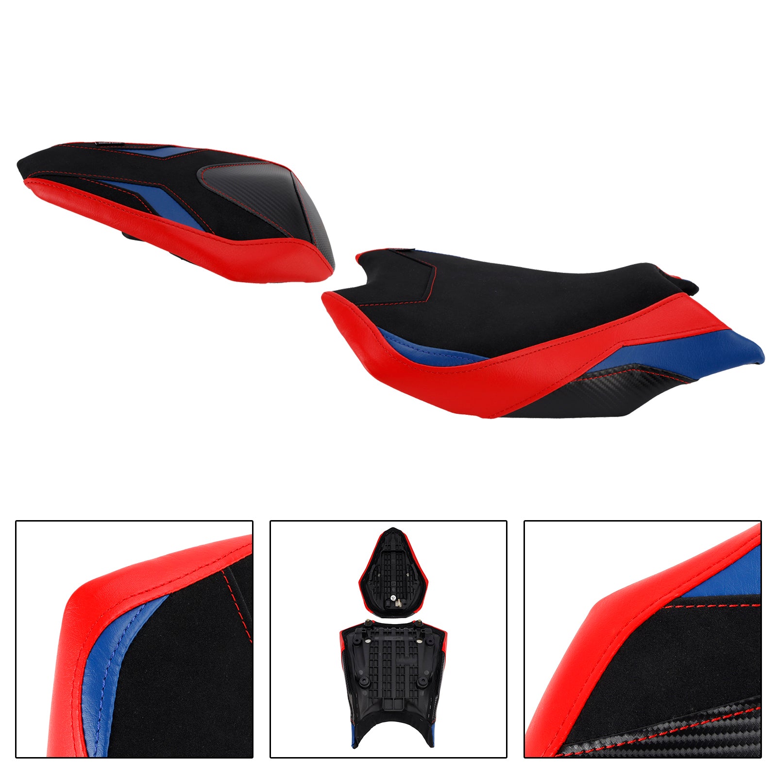 Driver&Passenger Seat Kit Rear Cushion Red For Honda Cbr250Rr 2017-2024 2023
