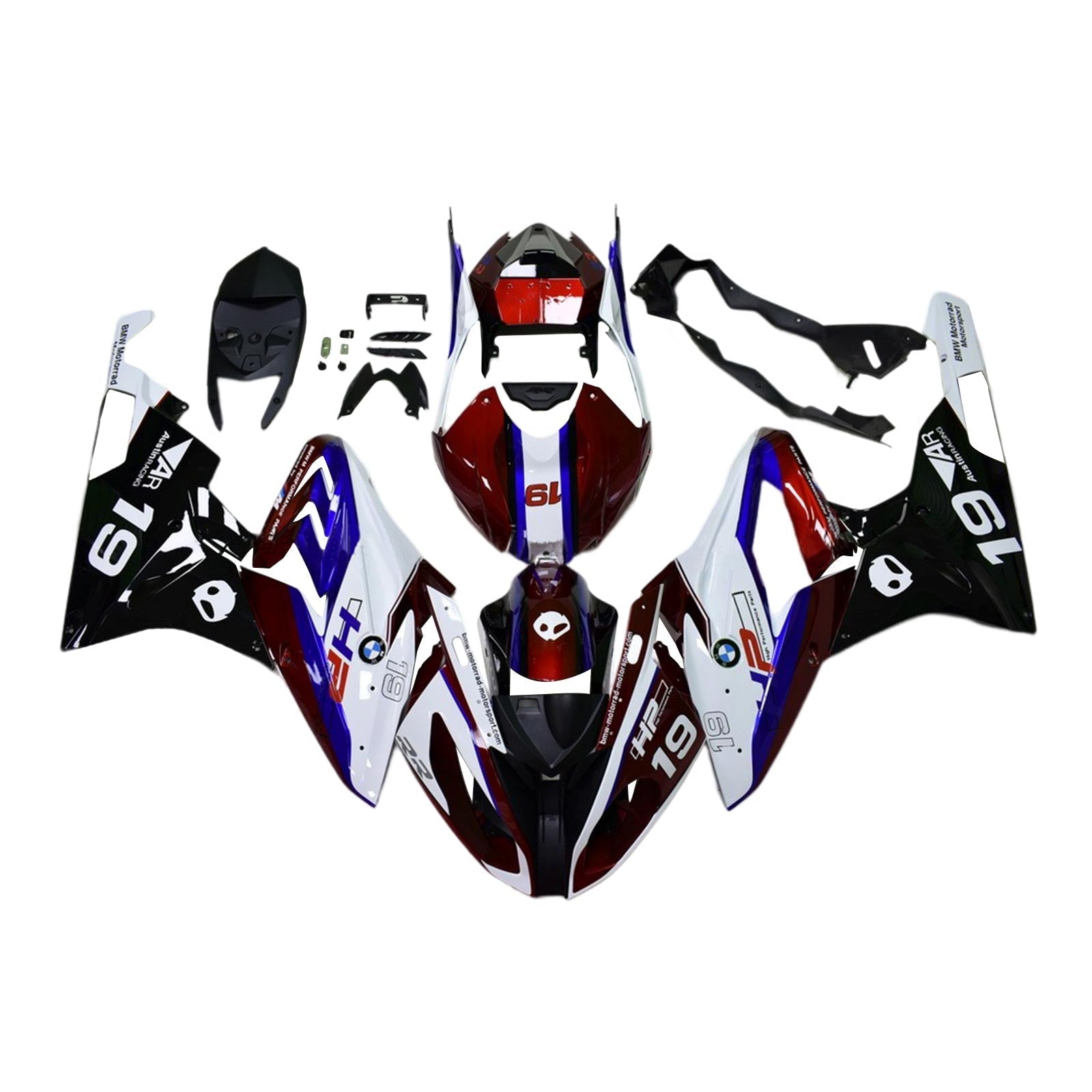2015-2016 BMW S1000RR Kit de carénage Kit de carrosserie Plastique Abs
