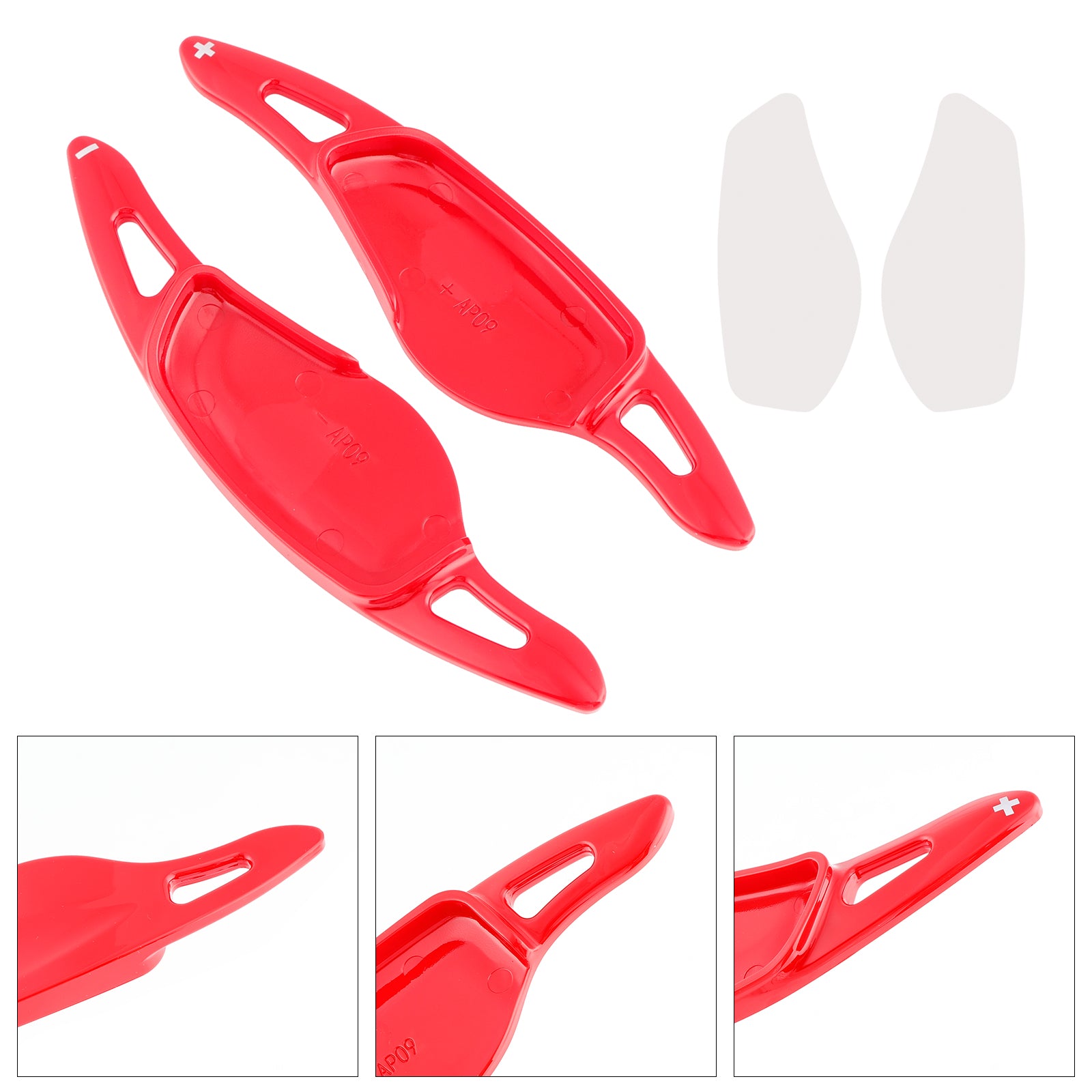 Ratthjulets skifterforlengelser for BMW G05 X5 F95 X5M G07 X7 G22 Rød