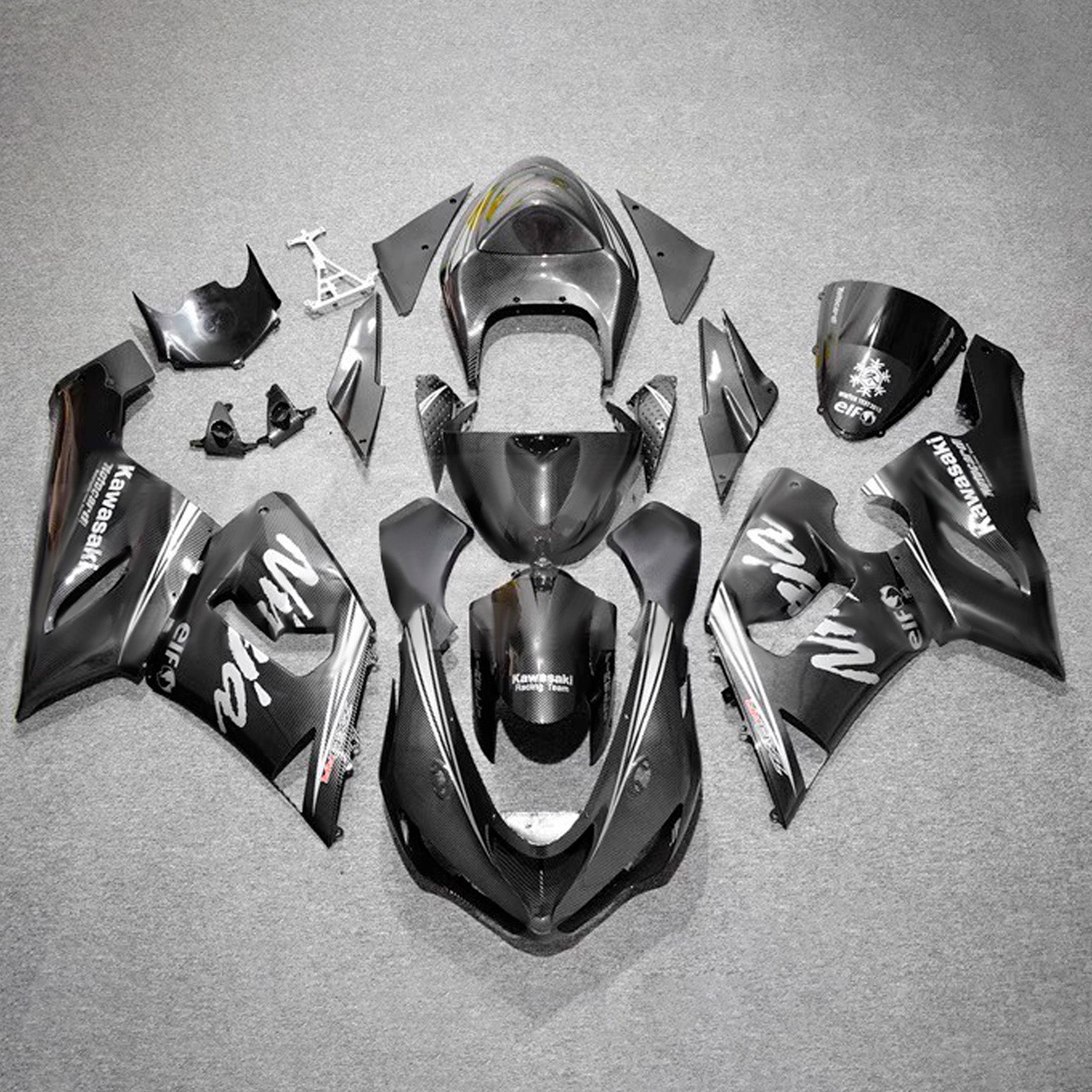 Kit carena iniezione carrozzeria in plastica ABS adatta per Kawasaki ZX6R 636 2005-2006