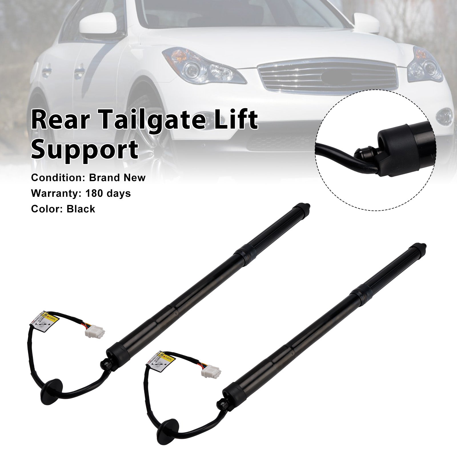 2015-2017 INFINITI QX70 2PCS Rear Electric Tailgate Strut 905603FY0A 905603FY0B