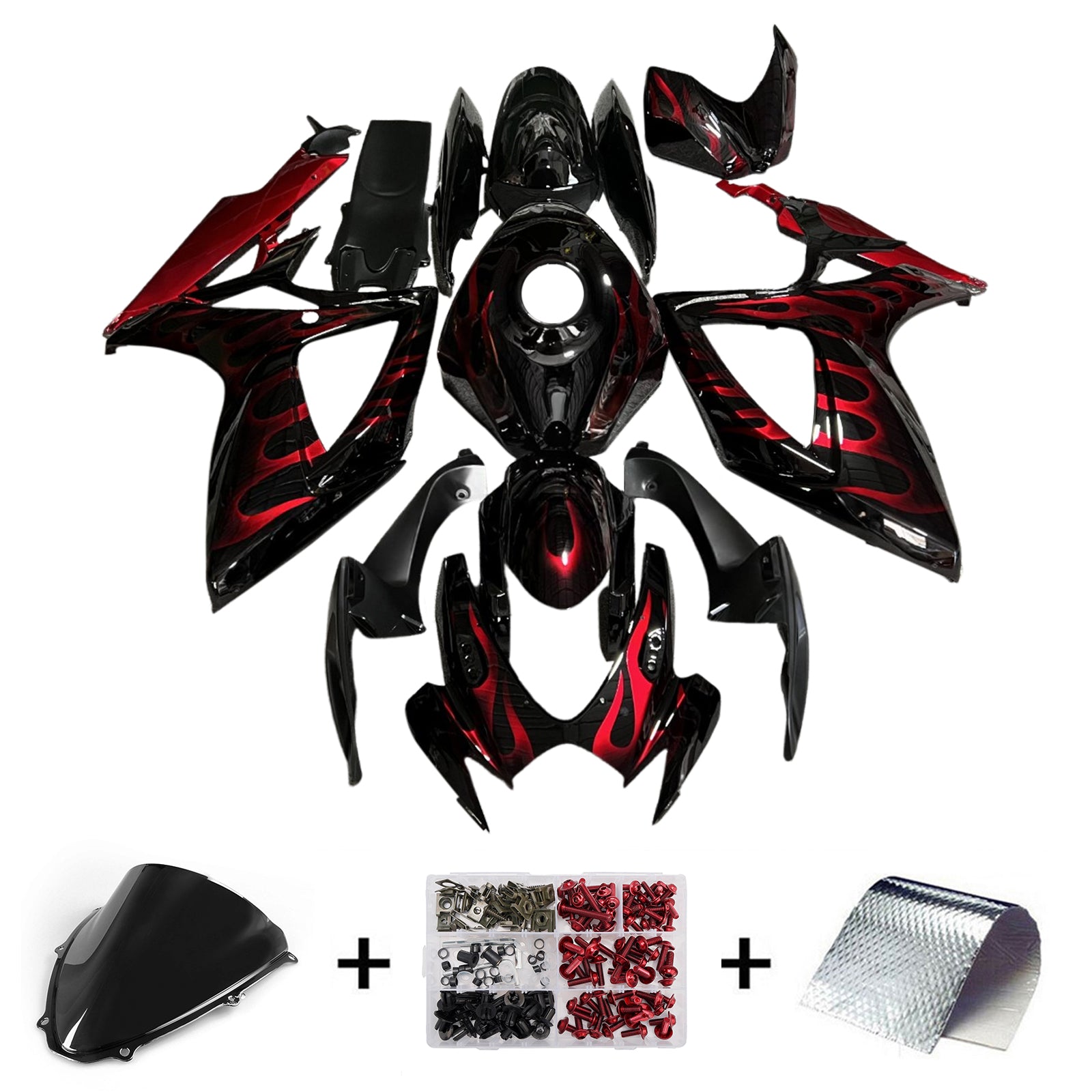 Kad karosérie vstrekovania Plastová ABS pre Suzuki GSXR 600/750 2006-2007 K6