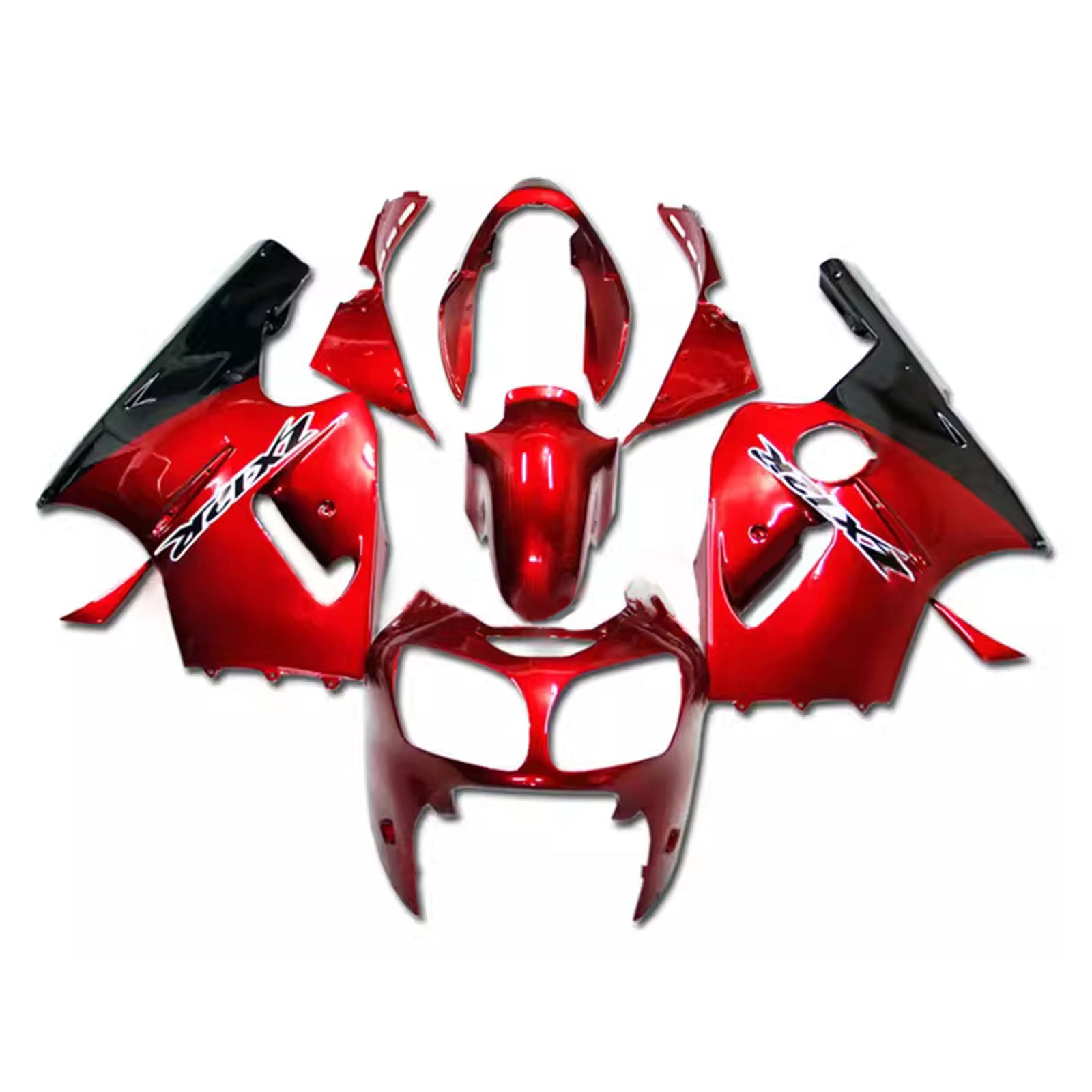 Injection Fairing Kit Bodywork Plastic ABS fit For Kawasaki ZX12R 2000-2001