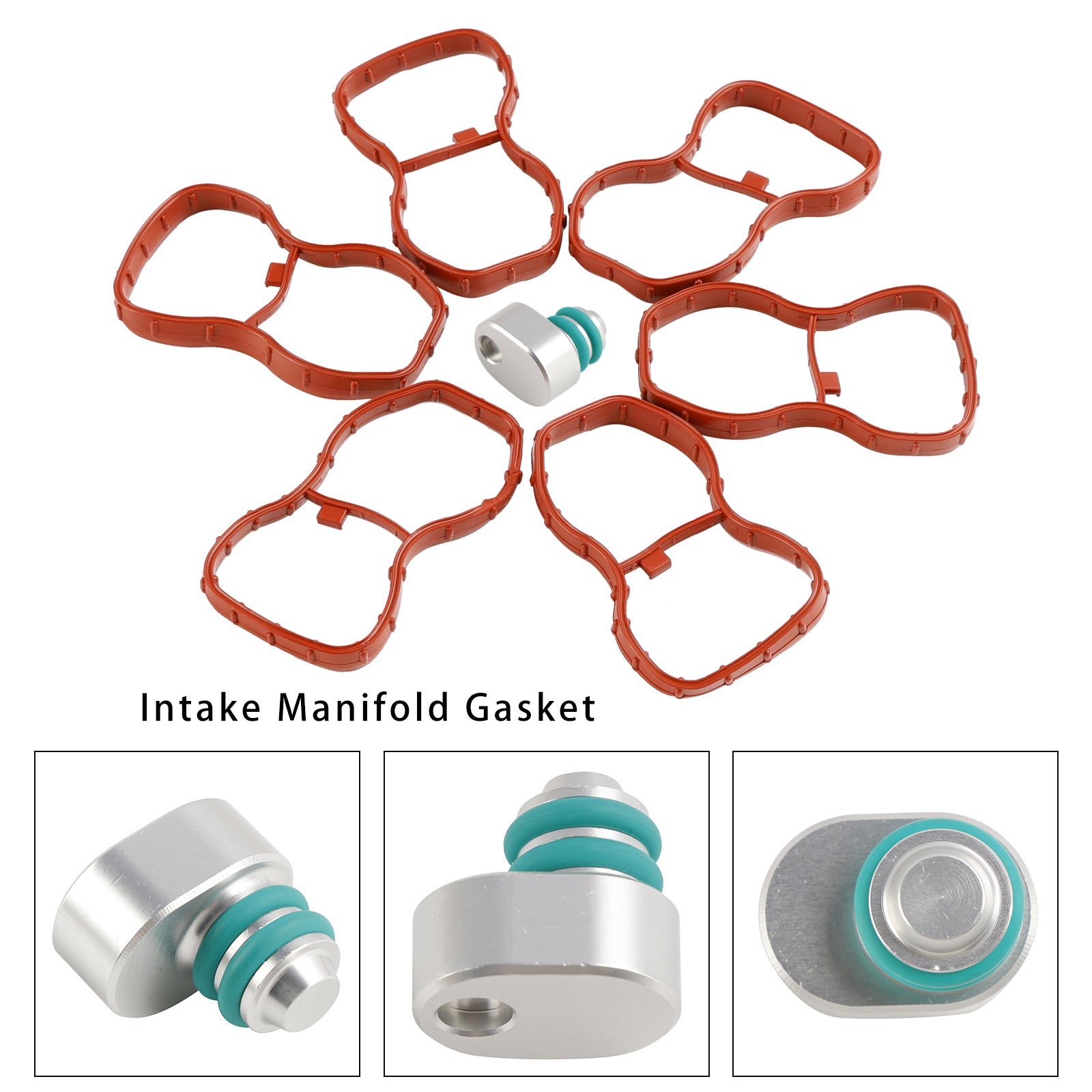 6PCS Inlaatspruitstuk Pakking 1167807480 Fit BMW E90-93 F10 F11 F07 X5 X6 N57