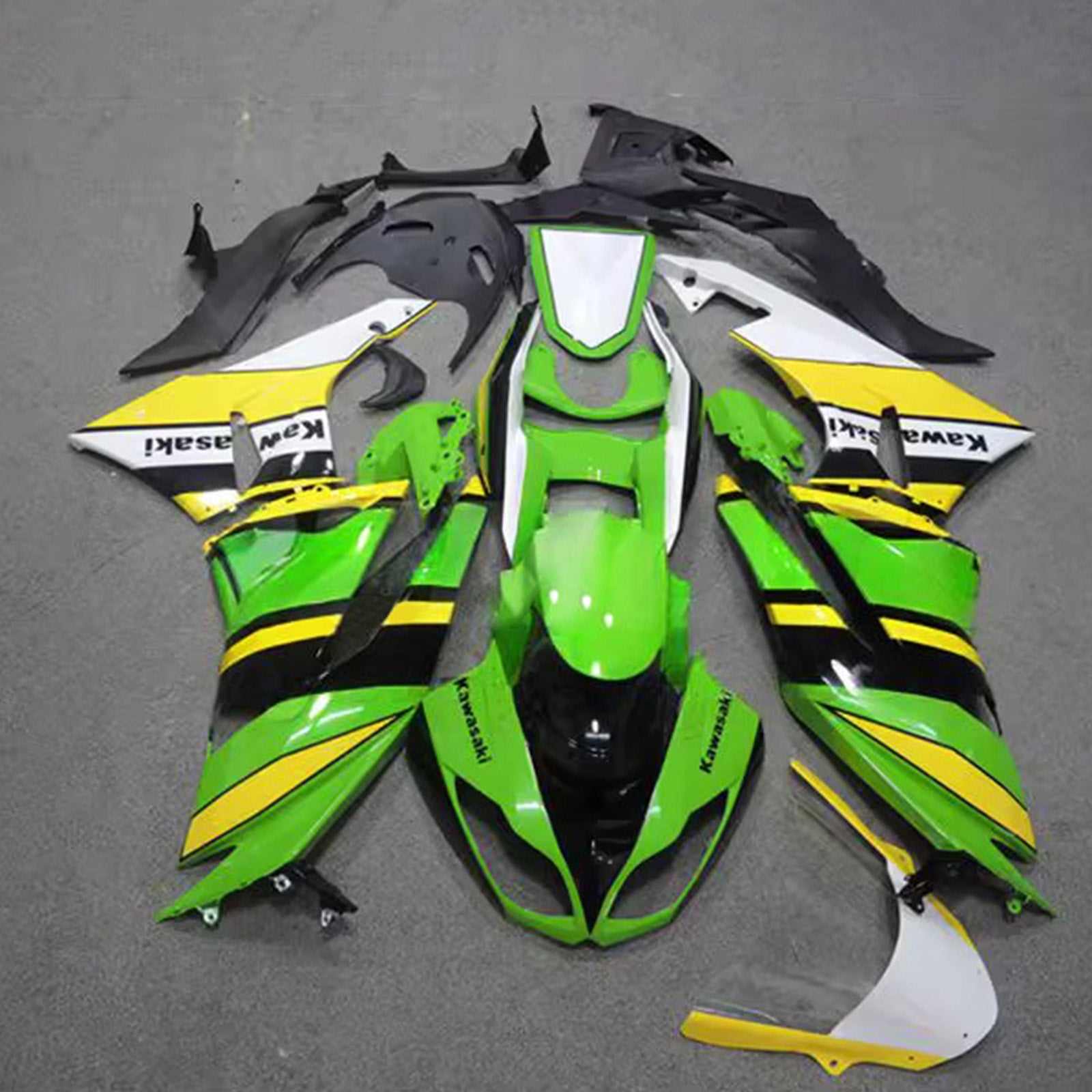 Kit carena iniezione carrozzeria in plastica ABS adatta per Kawasaki ZX6R 636 2009-2012