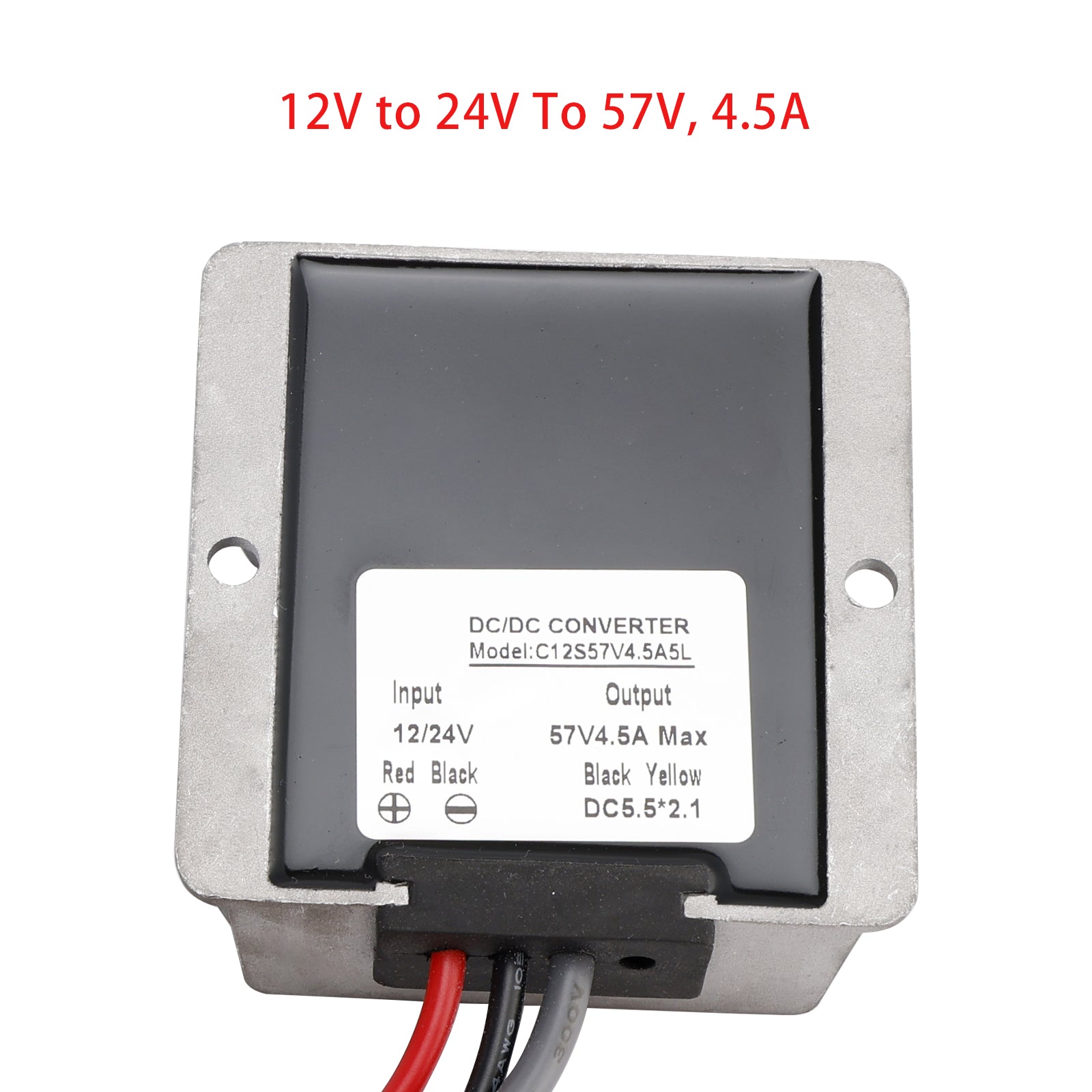 Mini 12V Adapter DC Step Up Converter 12V/24V To 57V 4.5A 256W Smart Boost