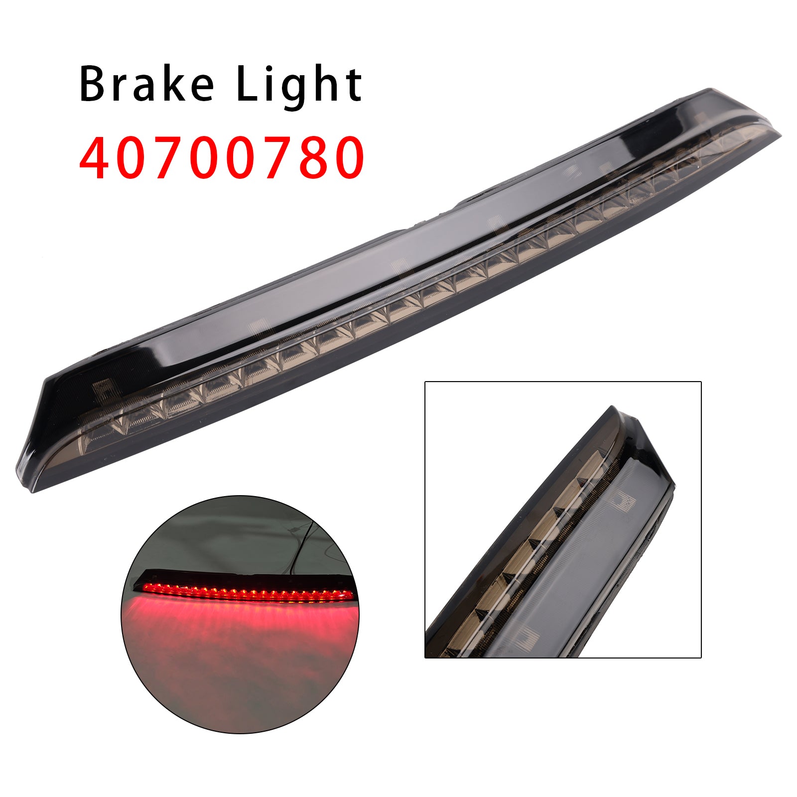 2010-2015 Peugeot RCZ Rear Third Brake Light Lamp 6350KE 40700780 Black