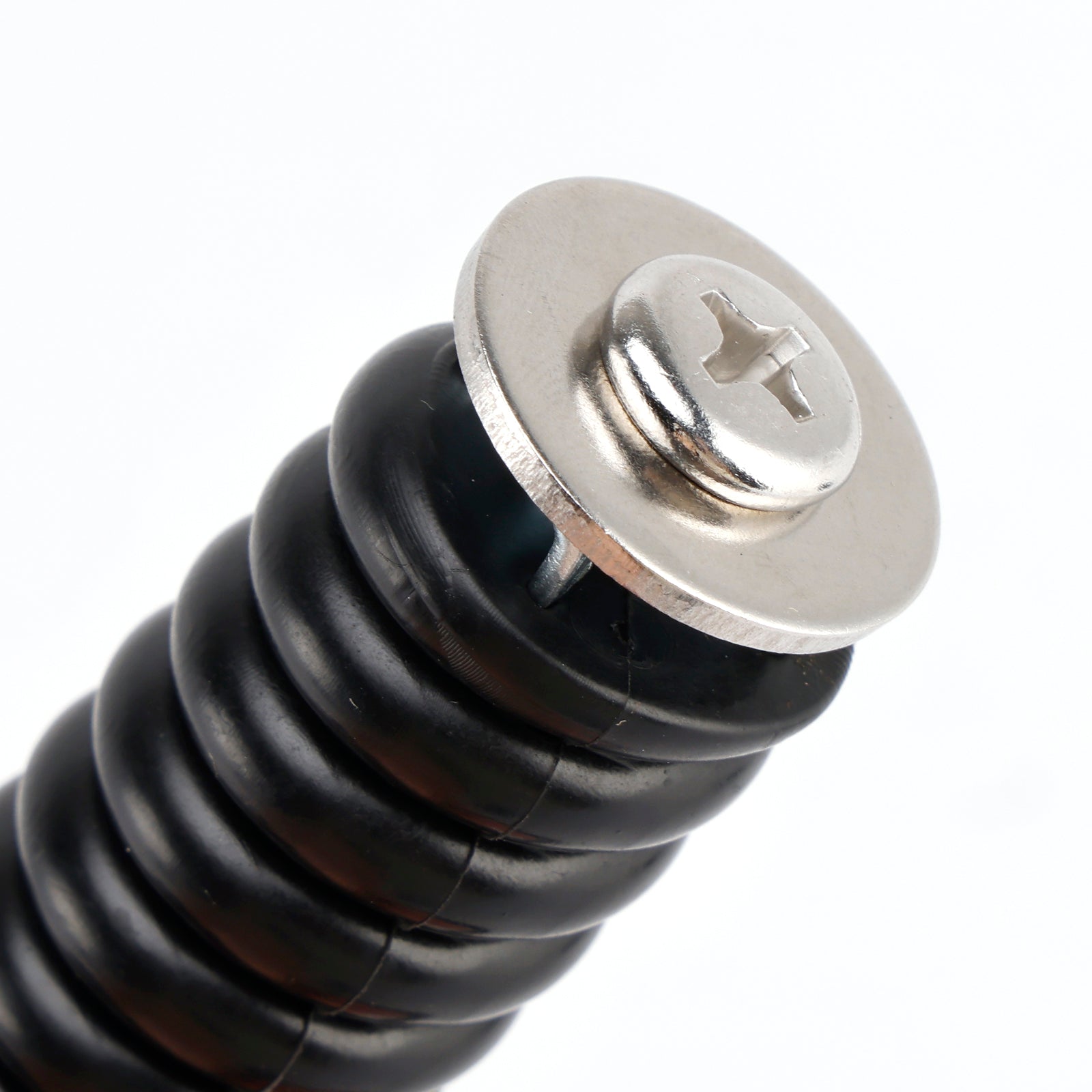 Pair Tie Down Anchor With D-Ring 1" Black Black For Polaris Rzr 570 800 900 1000