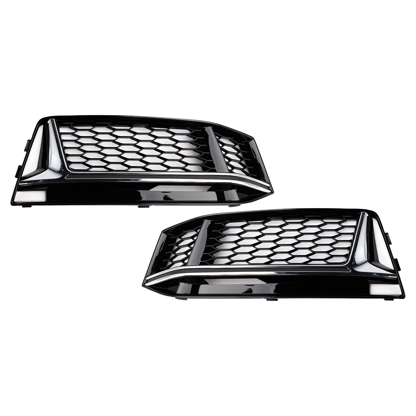 2016-2018 Audi A4 B9 S-Line S4 2PCS Tog Light Cover Grille Grill
