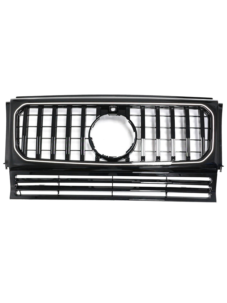 1990–2018 Mercedes-Benz G-klasse W463 Med kamerahull, blank sort frontstøtfangergrill