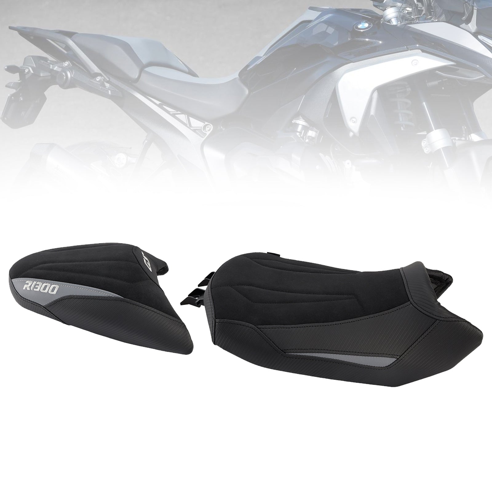 Lower Front W/ Rear Seat Driver Pillion Gray For Bmw R1300Gs R 1300 Gs 24-25