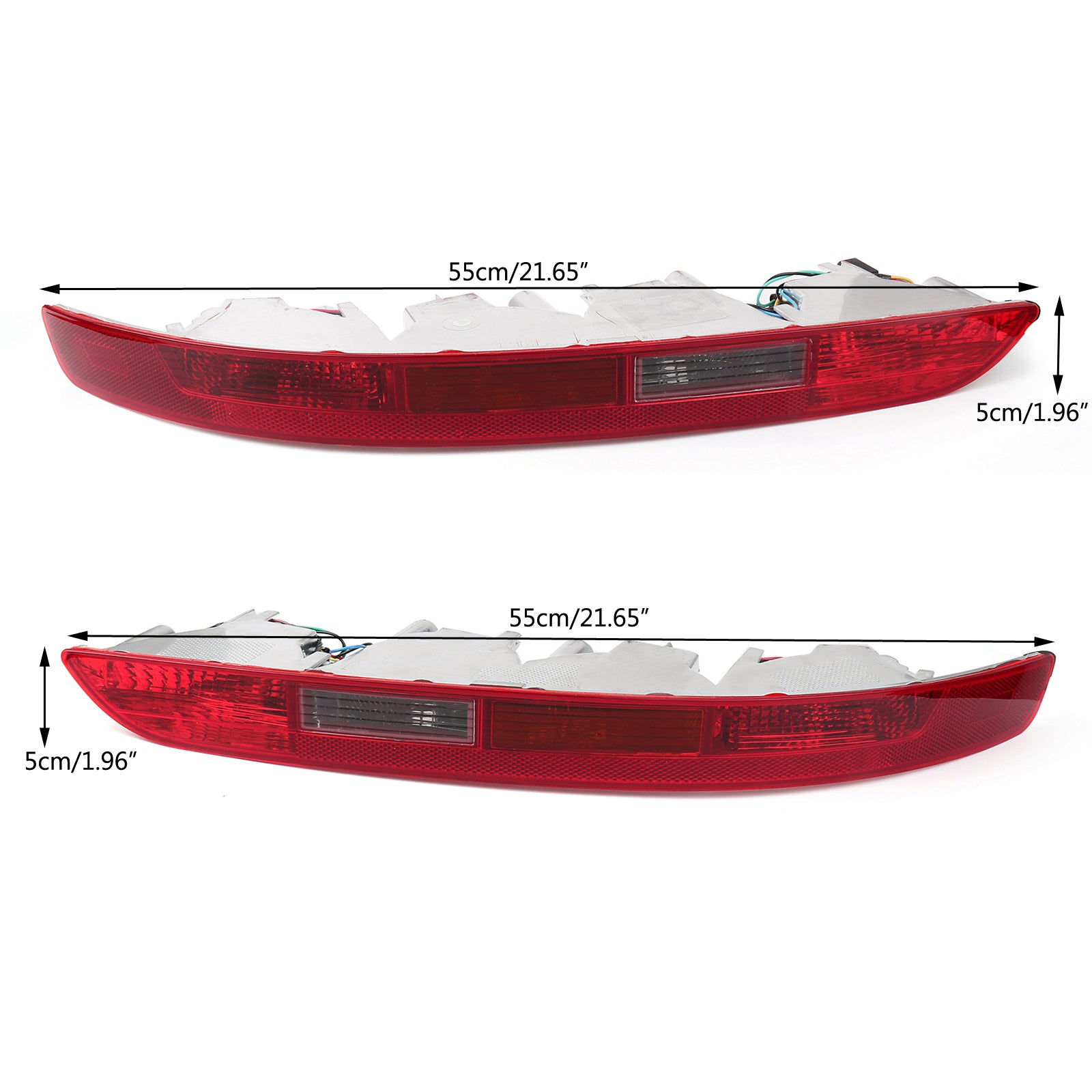 2009-2015 Audi Q5 Left+Right Lower Tail light Lamp Rear Reverse Bumper Light Generic