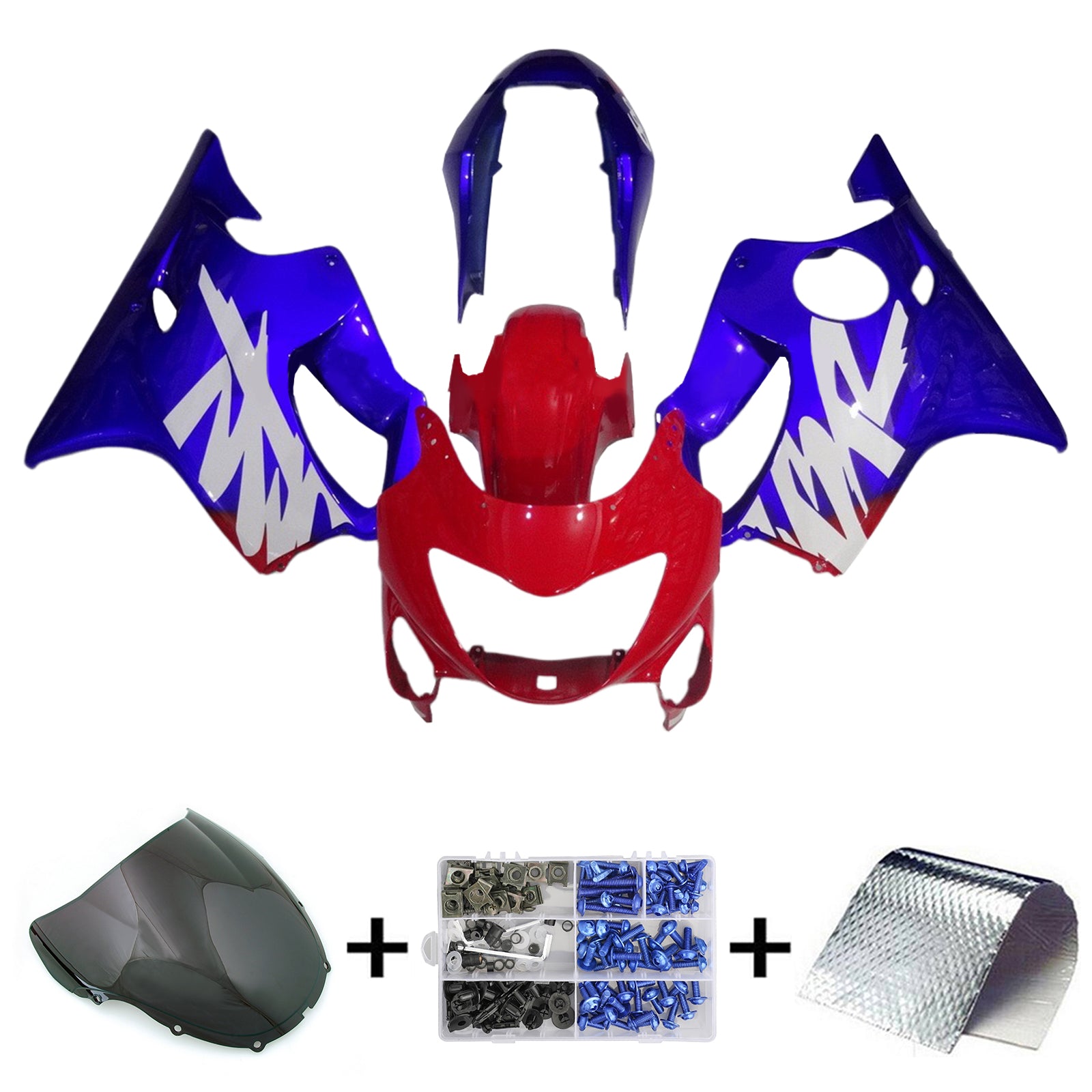 1999-2000 Honda CBR600 F4 Injektionsmässa Kit Kroppsarbetet Plastiskt ABS