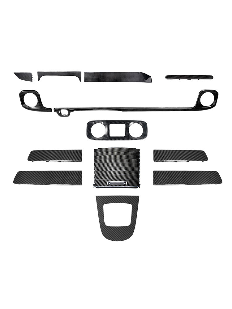 Dry Carbon Dash Interior Trim Panel Set Fit Mercedes W465 G550 G580 G63 2025+