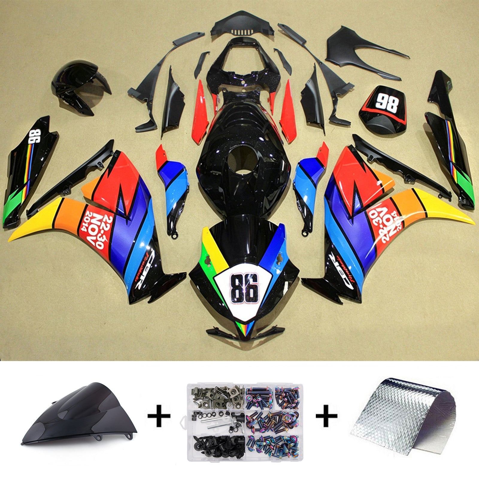 Injection Fairing Kit Bodywork Plastic ABS For Honda CBR1000RR 2012-2016