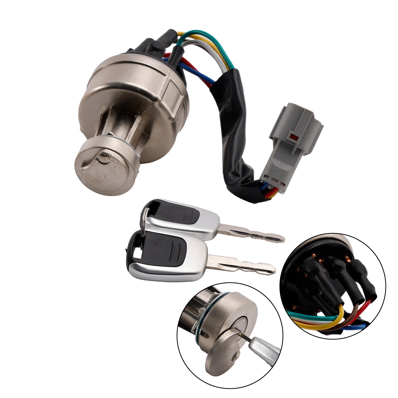 Hyundai Excavator R150 R220 R215 R225-7-9 Switch de iniciação de ignição com 2 chaves 21q4-00090