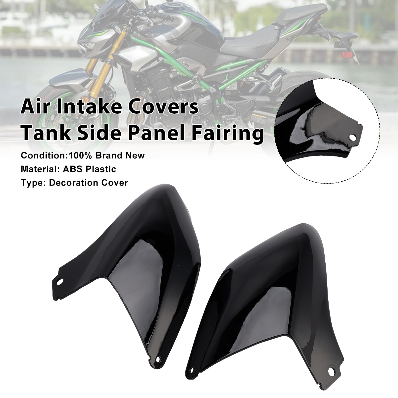 Air Intake Covers Tank Side Panel Fairing For Kawasaki Z900 2025-2026