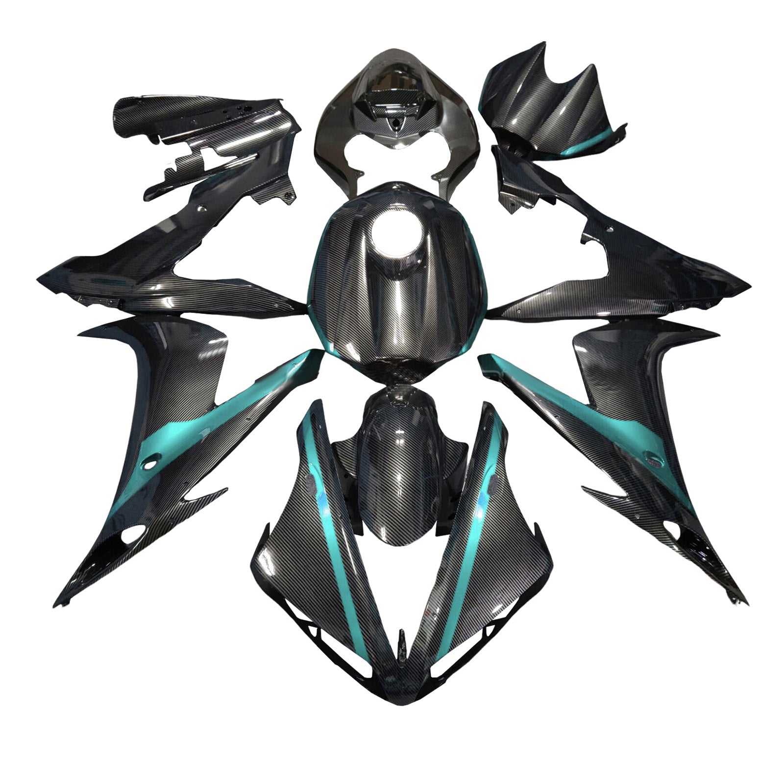 Injectiekuipset carrosserie kunststof ABS voor Yamaha YZFR1 YZF-R1 2004-2006