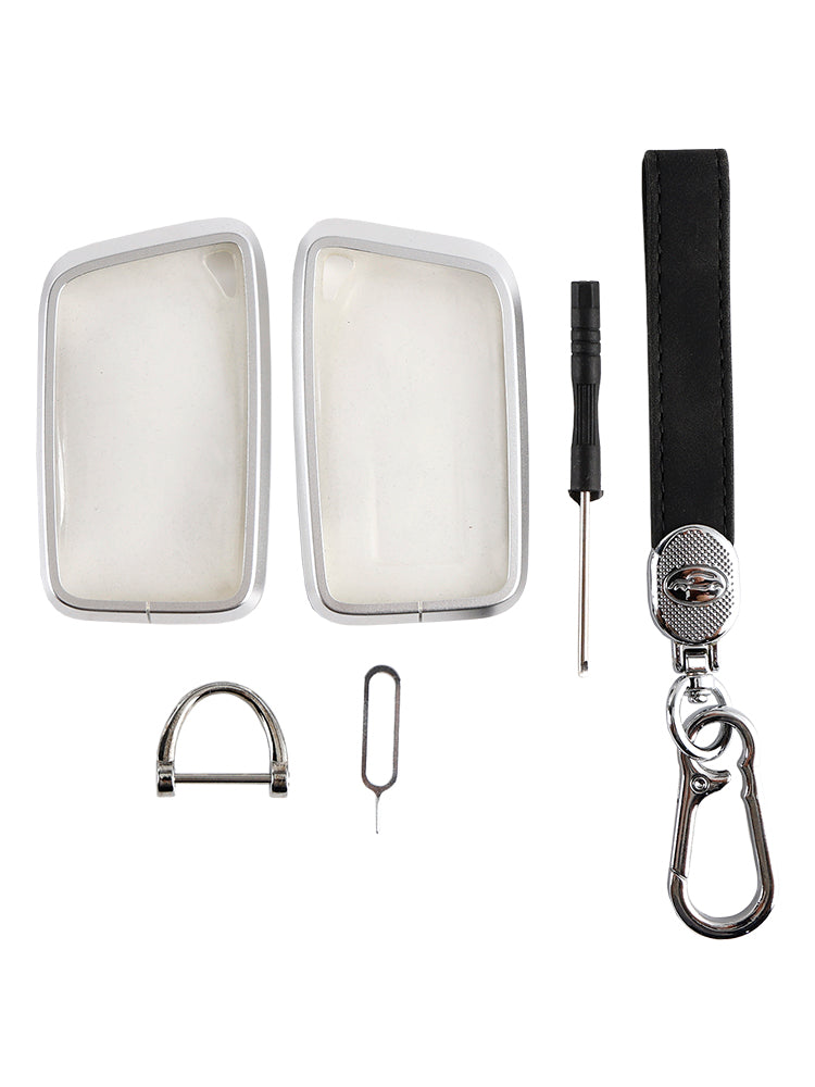 Lexus IS GS ES RX gelegeerd aluminium TPU zachte film autosleutel zwarte hoes