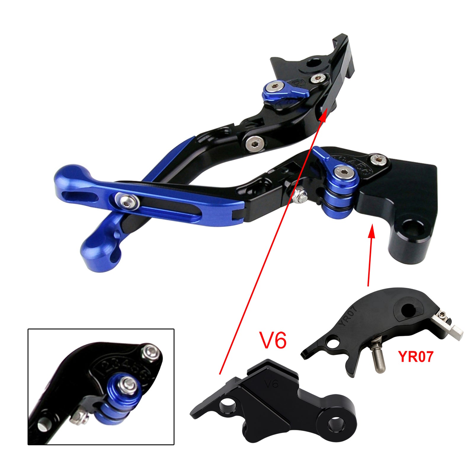 Adjustable Clutch Brake Lever fit for YAMAHA XSR900 XSR900GP MT-09 MT-09SP 24-25