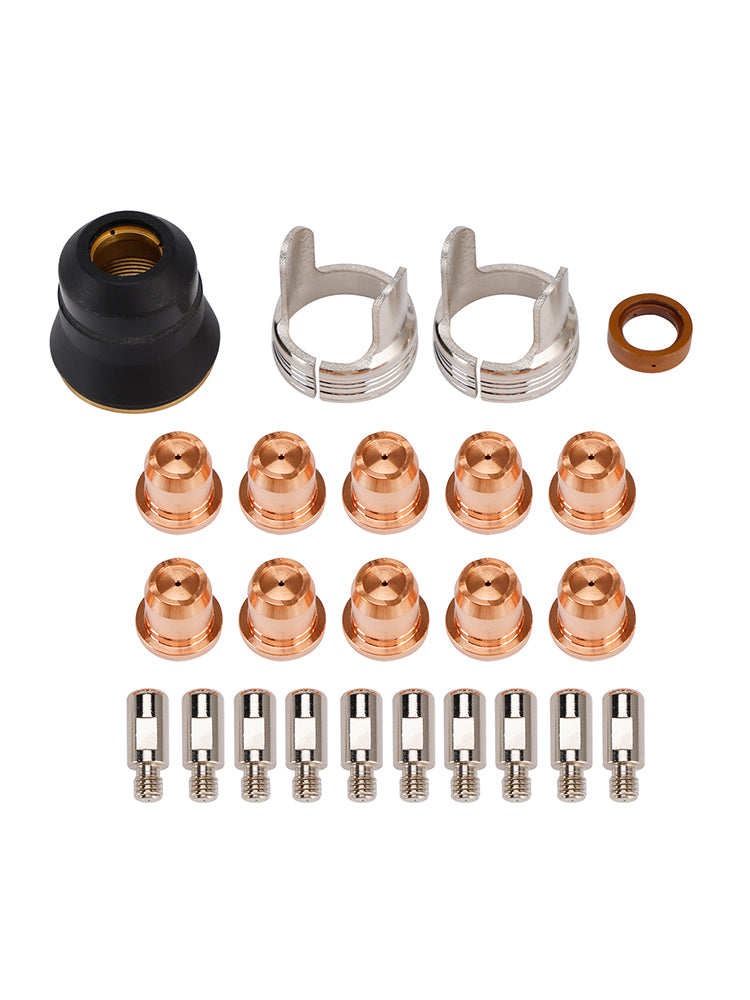 Consommables d'électrode de pointe de torche de découpe Plasma IPT40, 24 pièces, pour CUT-55DS CUT-65DS
