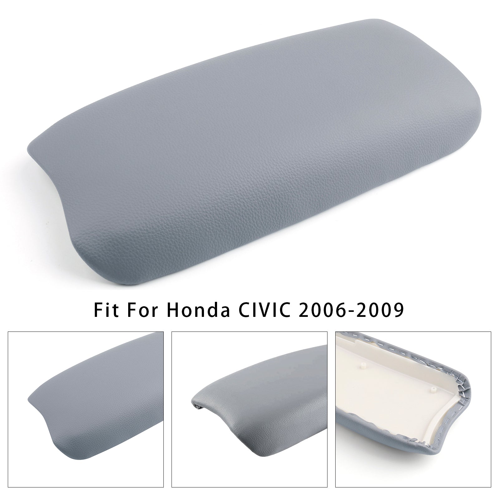 2006-2009 Honda CIVIC grijs lederen armsteun middenconsoledeksel