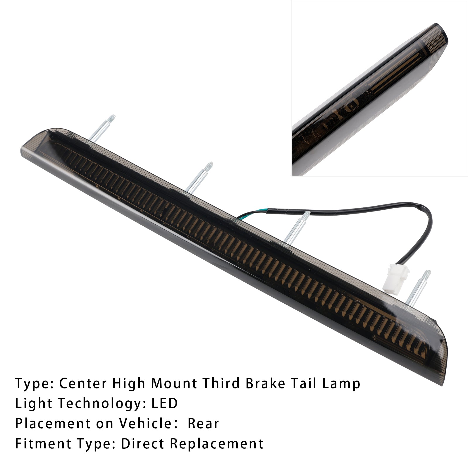 2015-2019 KIA Sorento Rear Stop Lamp 3rd High Brake Lamp LED 92700-C5000 BLK