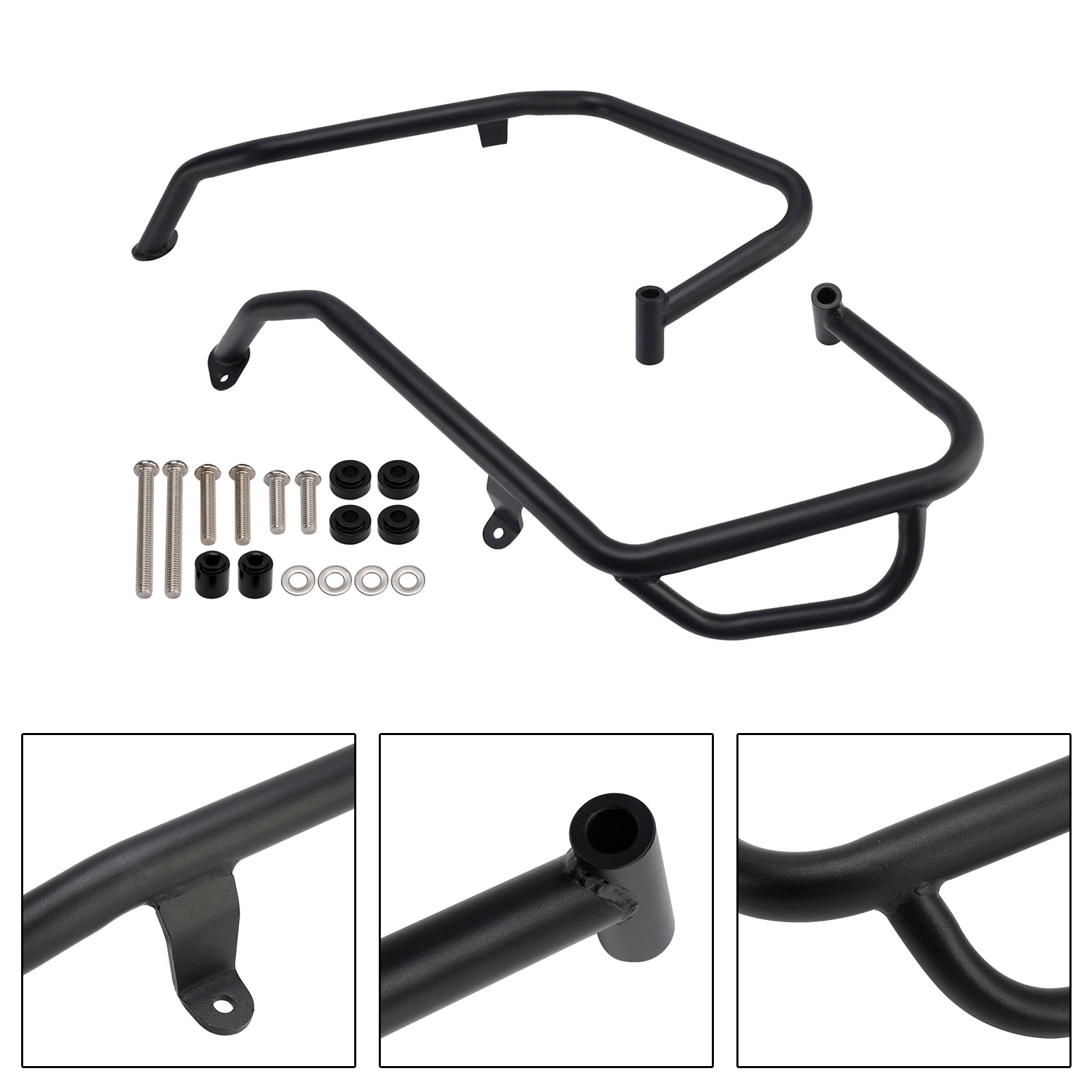 Crash Bar Lower Engine Guard Steel Frame Fit For Honda Xadv750 X-Adv 750 25 Silver