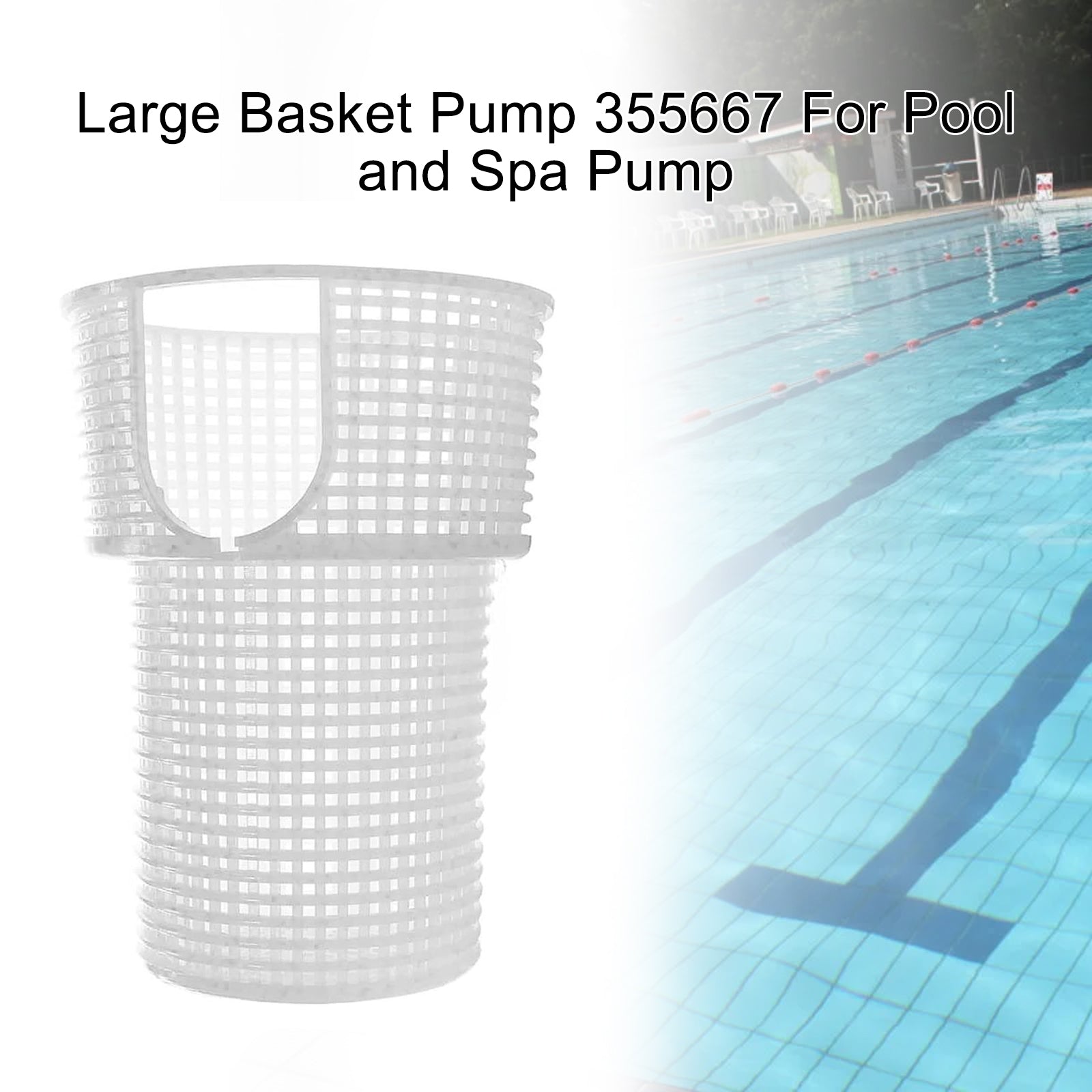Stor kurvpumpe 355667 for basseng og spa -pumpe