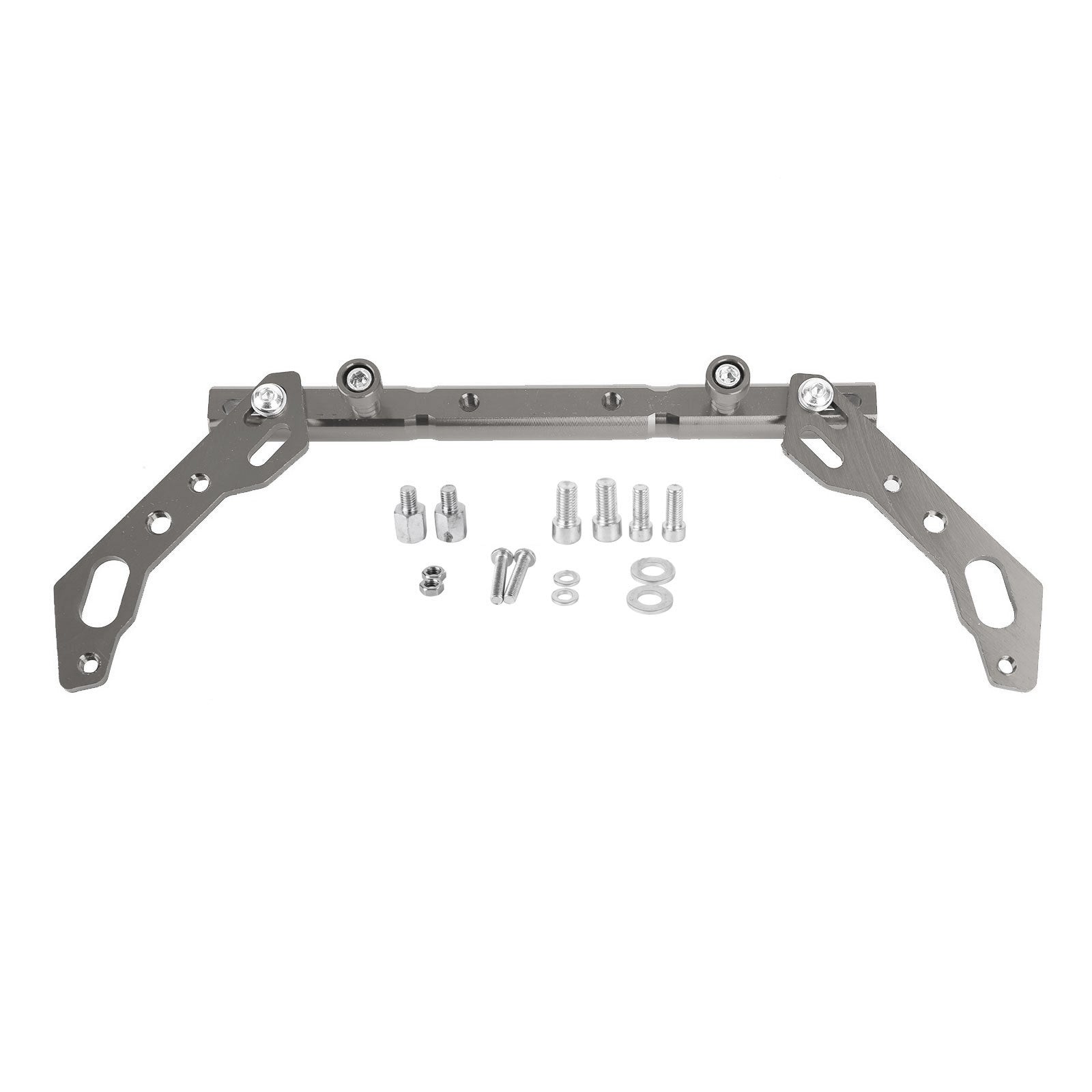 Barra de mango cruzado de equilibrio ajustable Cnc, palanca de aluminio, ajustes plateados para Motor