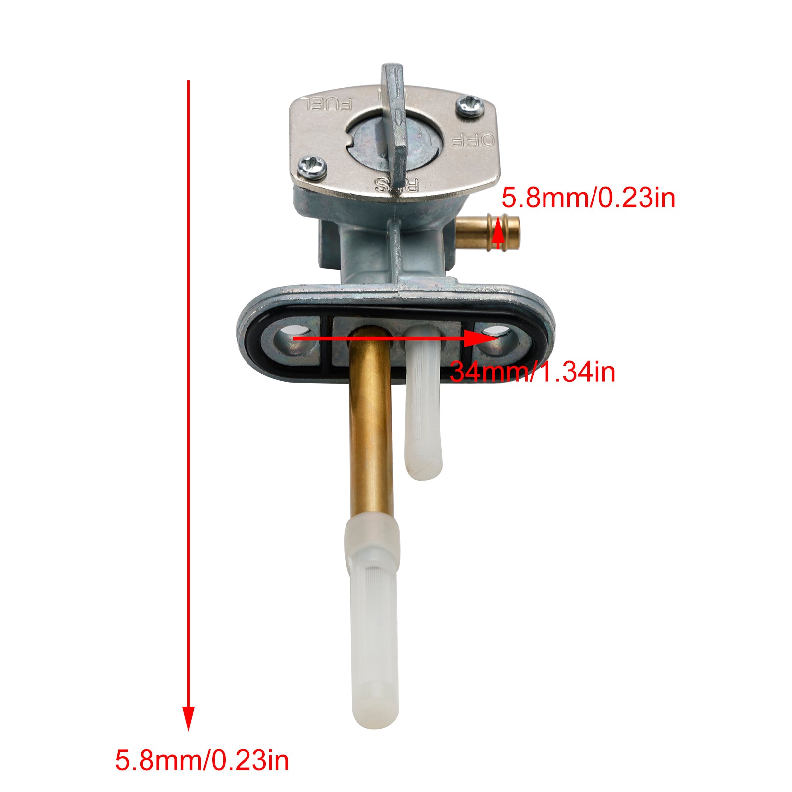 Válvula de llave de combustible para tanque de gasolina, llave de purga apta para Polaris SPORTSMAN 450 OUTLAW 500 06-07