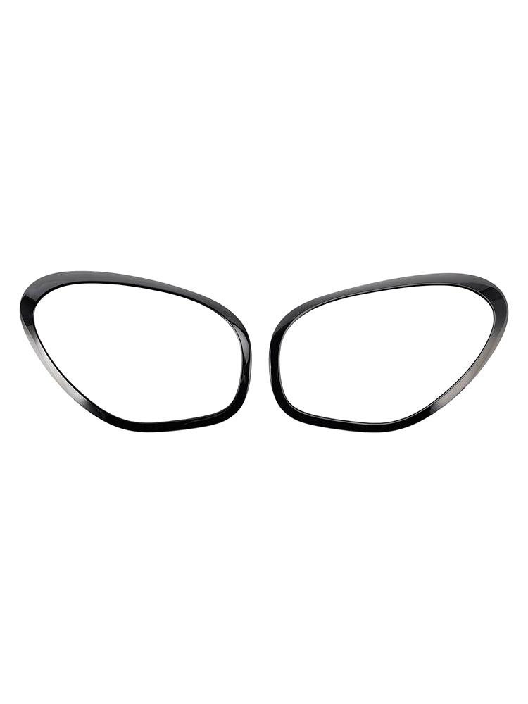 2 stuks glanzend zwarte koplampen sierring voor Mini Cooper Countryman R60