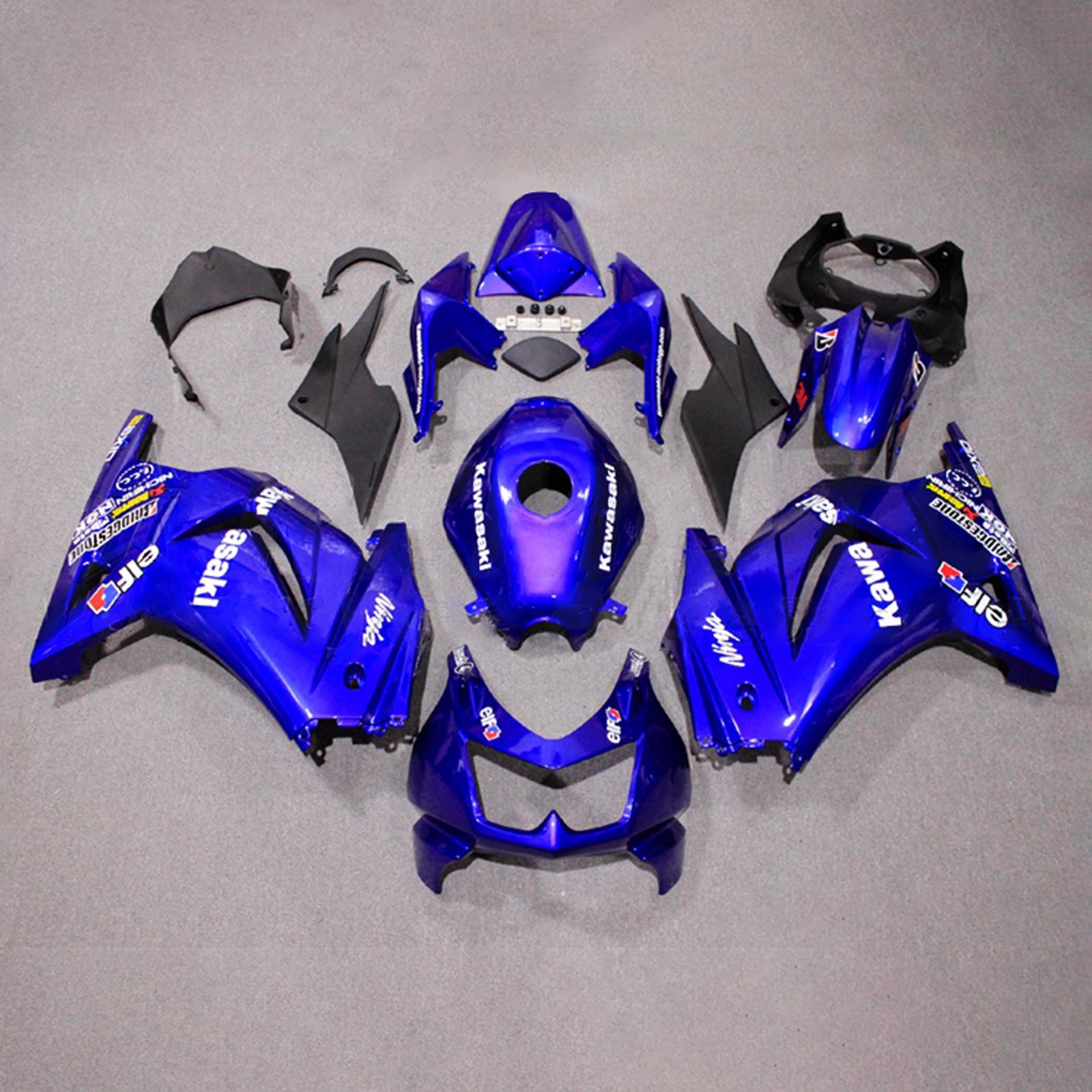 Kit carena iniezione carrozzeria in plastica ABS adatta per Kawasaki EX250 Ninja250R 2008-2012