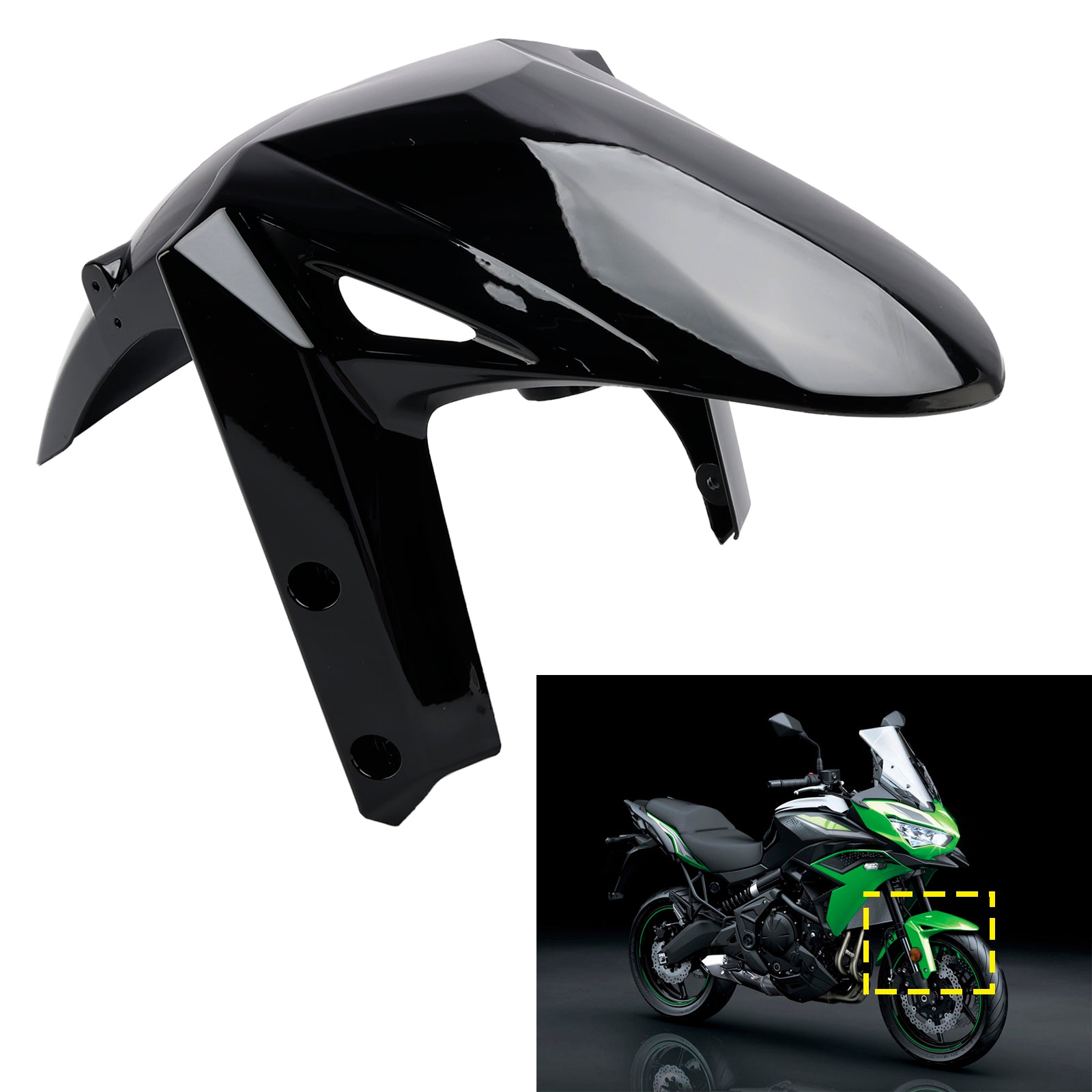 2022-2024 Kawasaki Versys 650 KLE650 Predný blatníka Mudguard Fairing