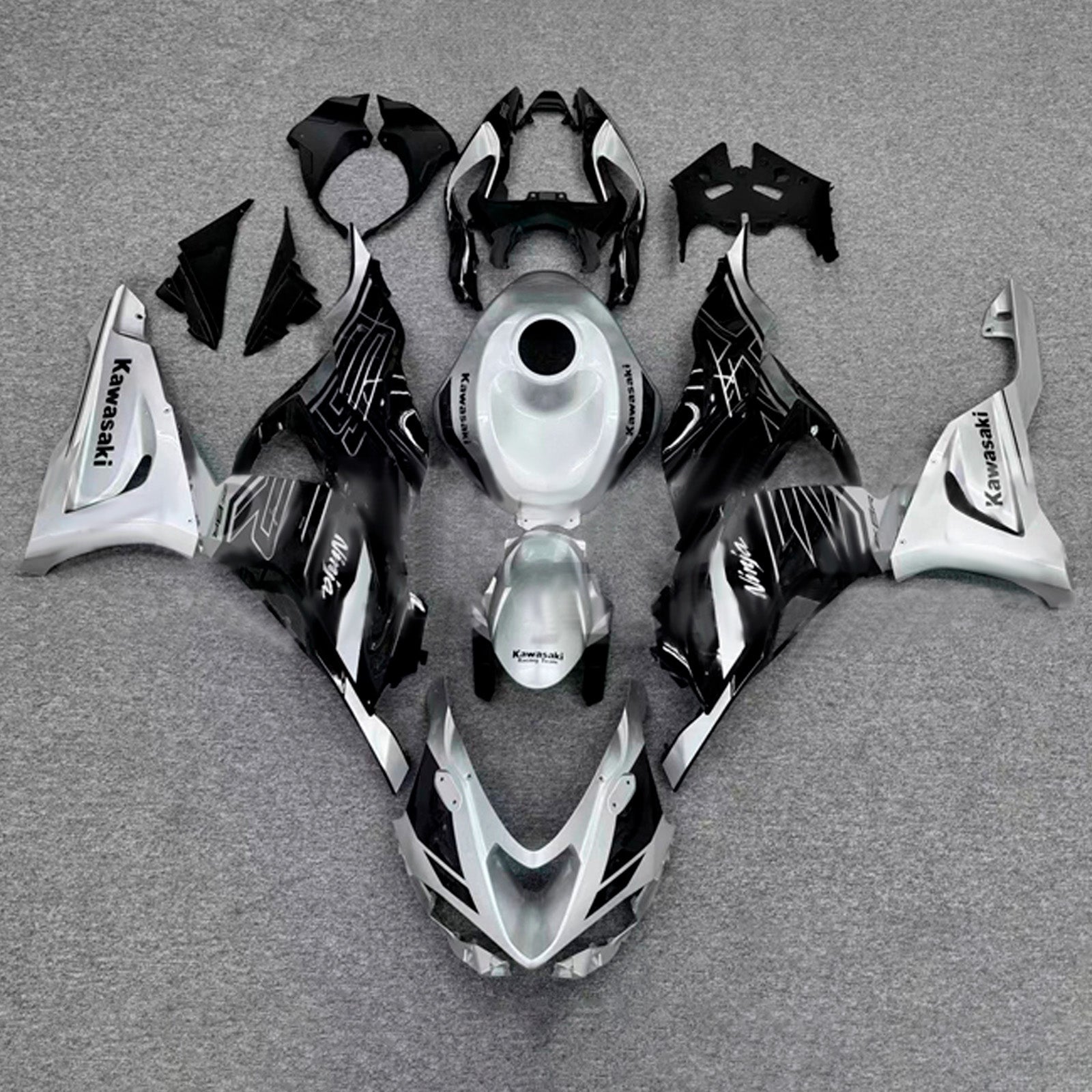 Kit carenatura iniezione carrozzeria in plastica ABS adatta per Kawasaki ZX-6R 2024-2025