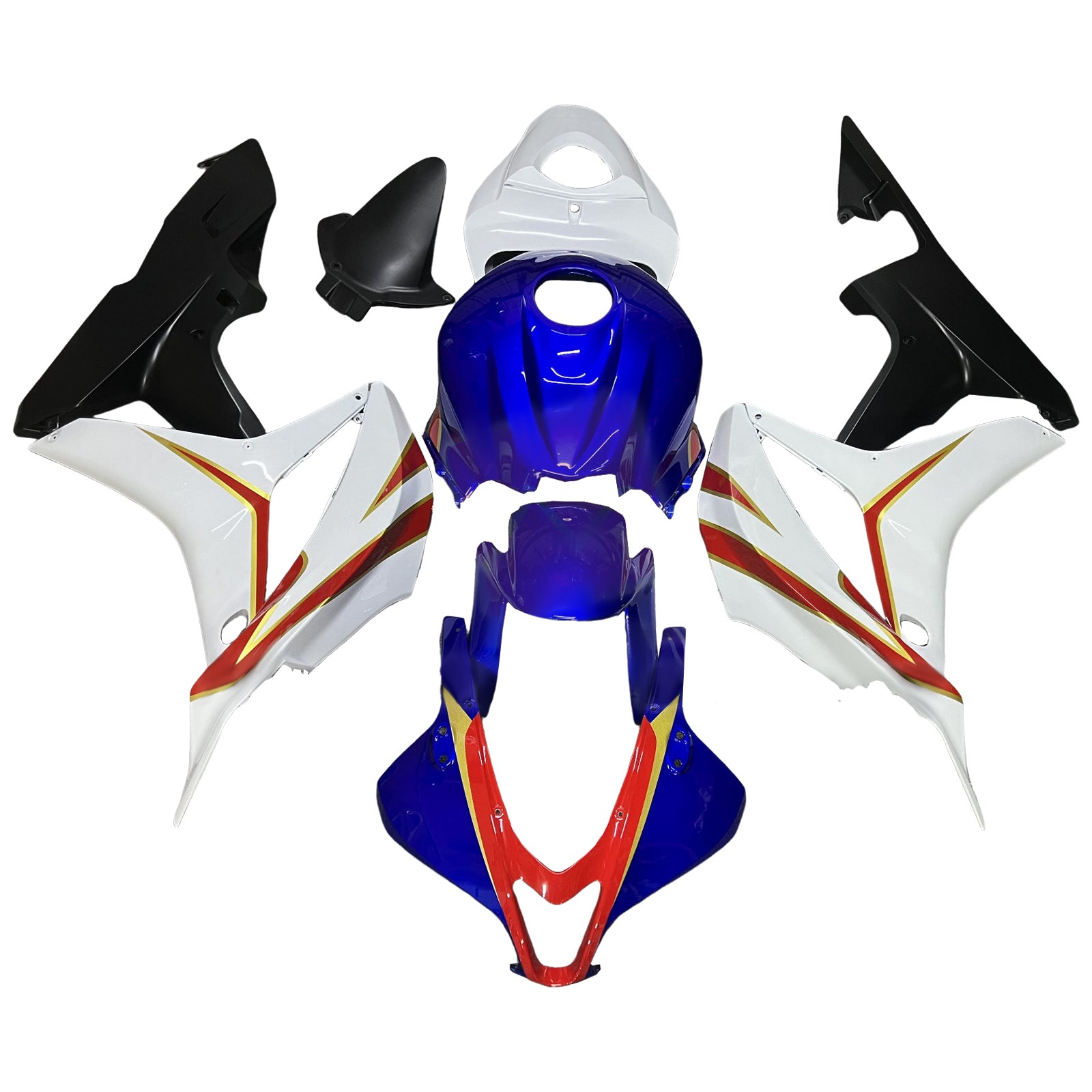 Injektionsmässa Kit Bodywork Plastic ABS för Honda CBR600RR 2007-2008 F5