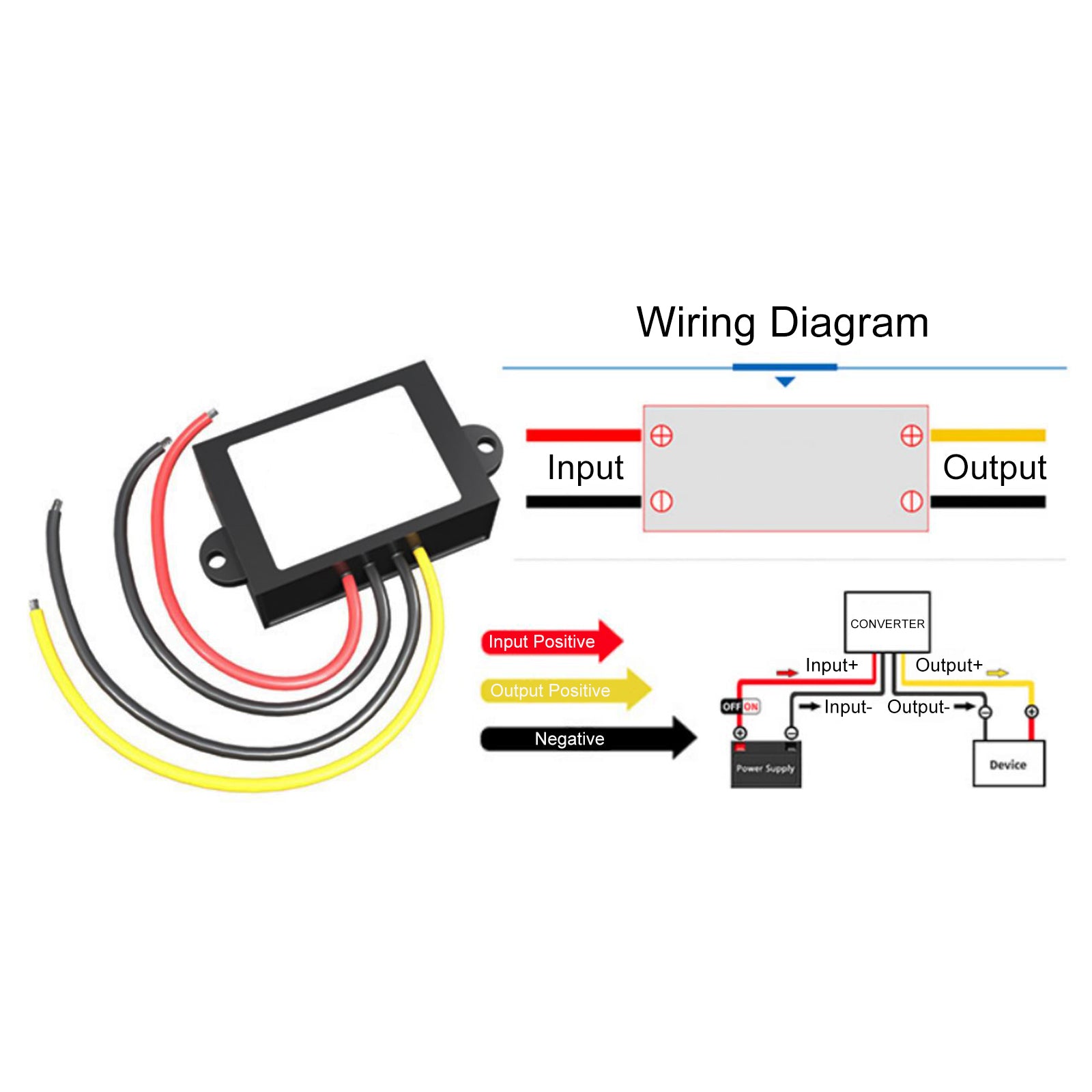 Waterproof DC-DC Boost Step-Up Converter 1A 6V To 12V Car Power Supply Module