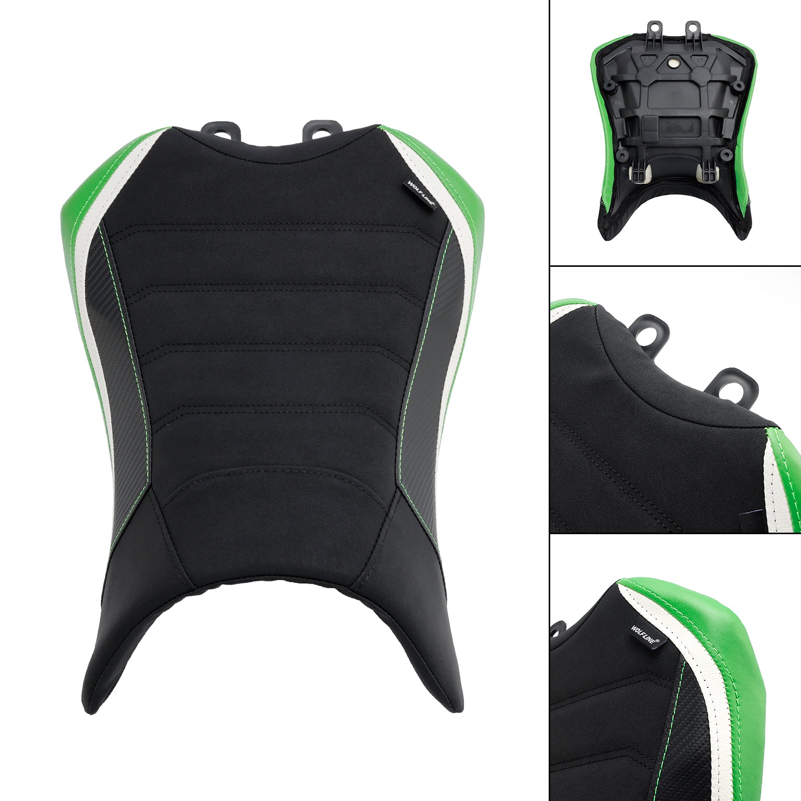 2022-2023 KAWASAKI NINJA 1000SX FRONT DRIVER RAIDER SEAT PALLION SADDLE GRÖN