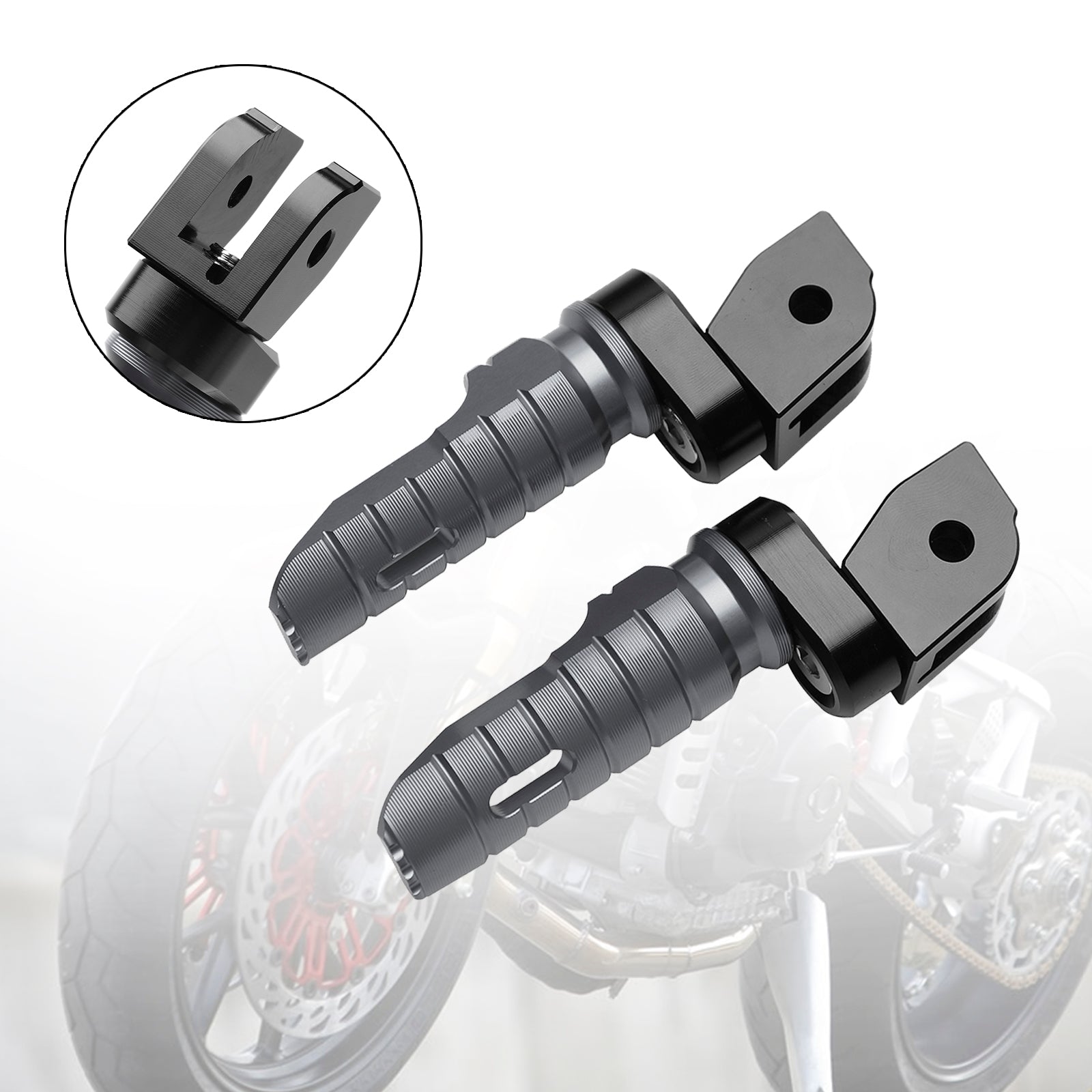 Reposapiés delanteros aptos para DUCATI Multistrada 1200/1200S/1200 ENDURO