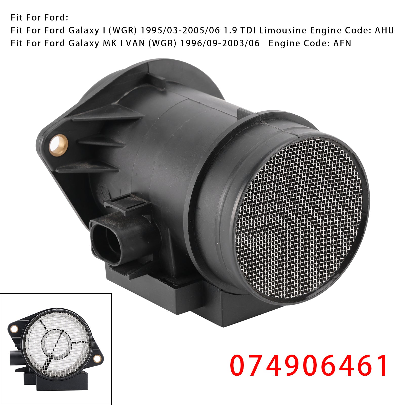 Sensor do medidor de fluxo de ar em massa para Audi A3 8L1 VW Golf IV Passat B5 074906461