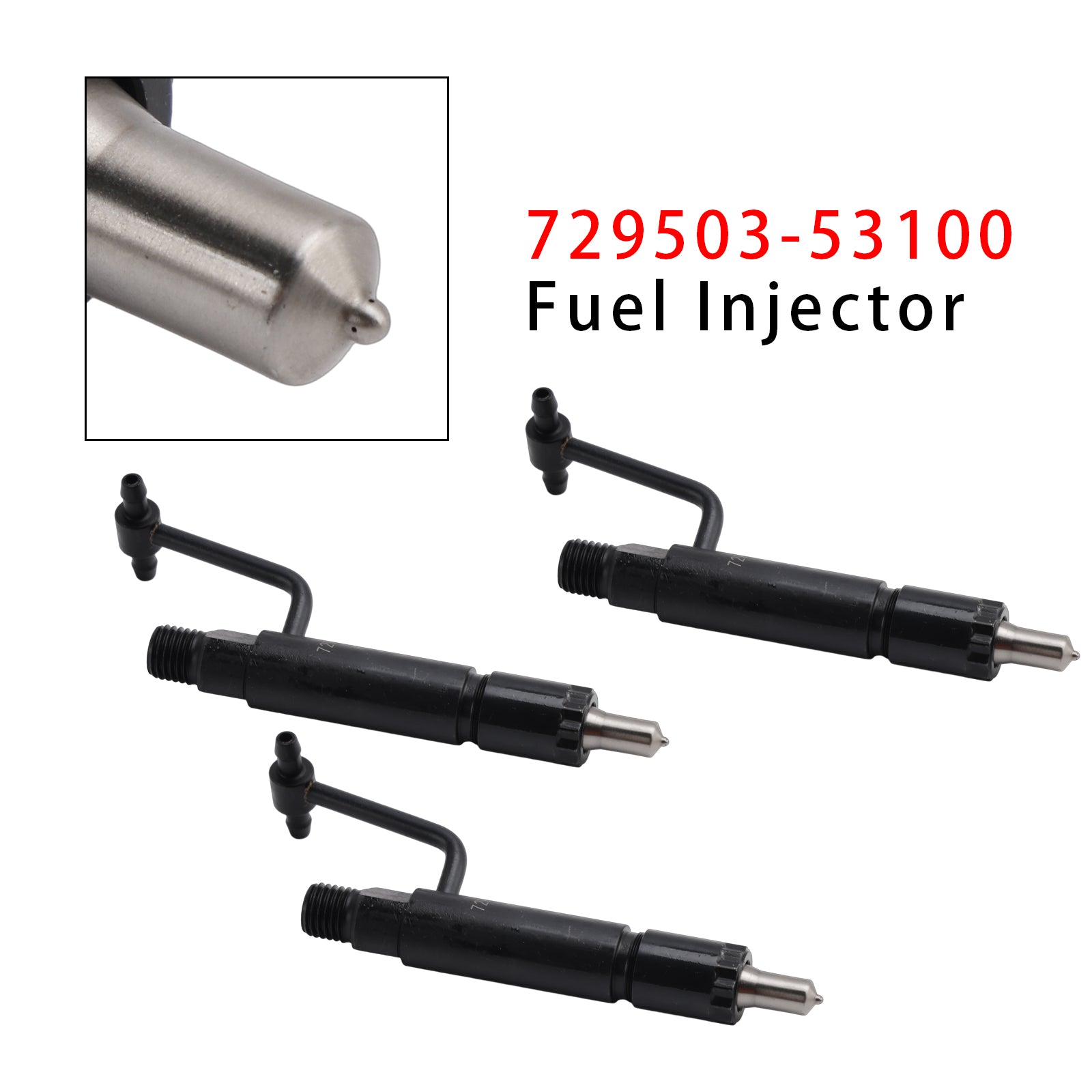 Injecteur de carburant pour Yanmar 3TNE84 3TNE88 4TNE84 John Deere 729503 – 53100, 3 pièces