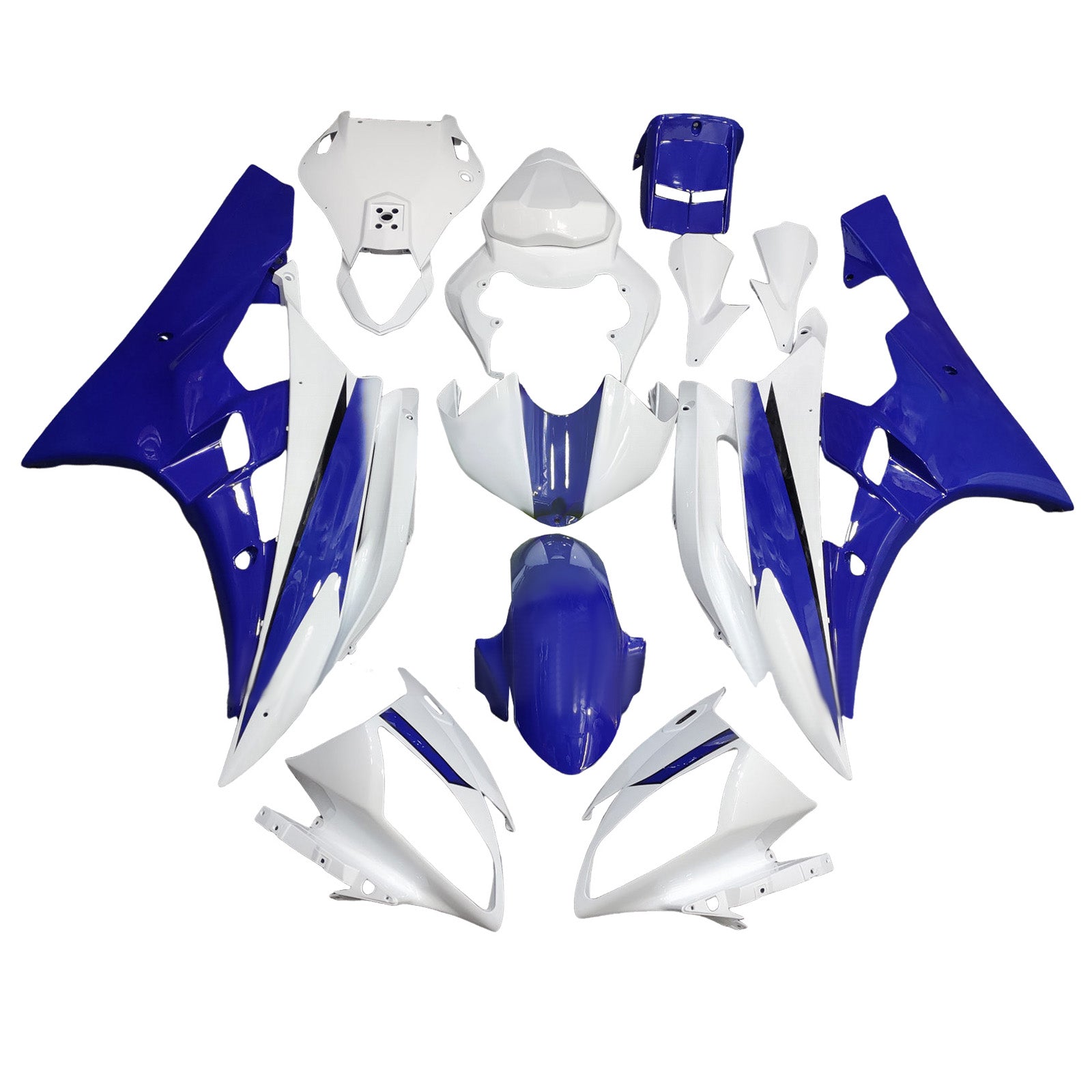 Kit de carénage d'injection carrosserie plastique ABS pour Yamaha YZFR6 YZF-R6 2006-2007